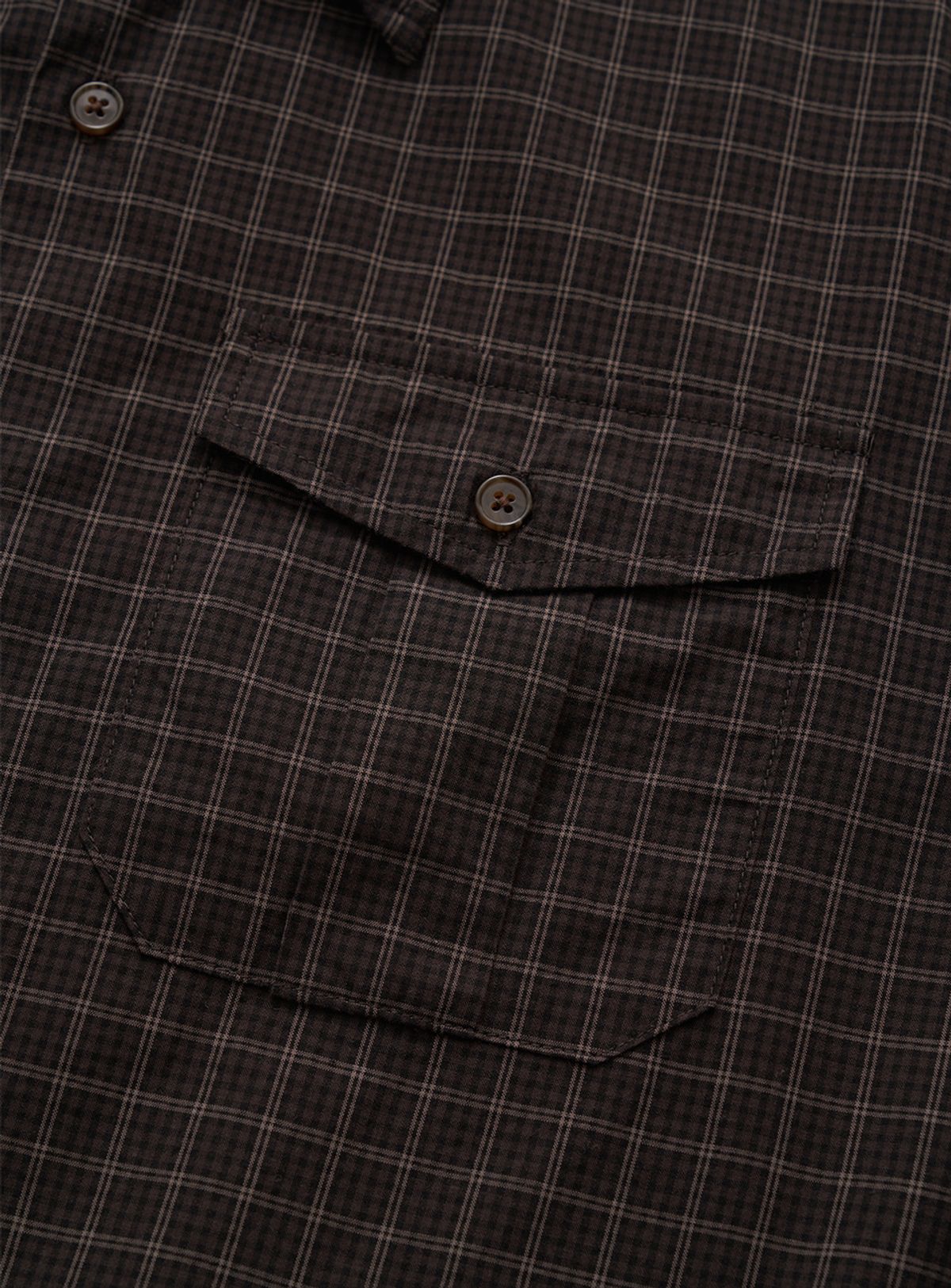 더바넷(THEBARNNET) Townie Check Pocket Shirt_Black
