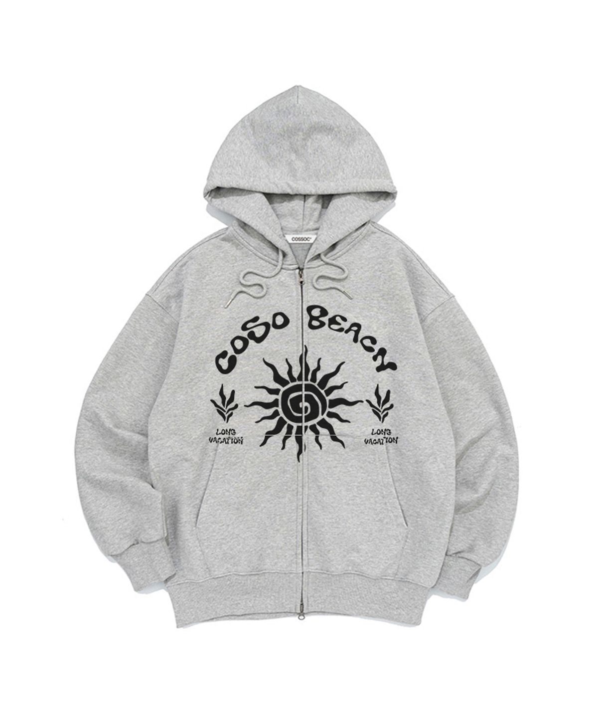 코소(COSO) 비치 아트웍 투웨이 집업 (GREY)