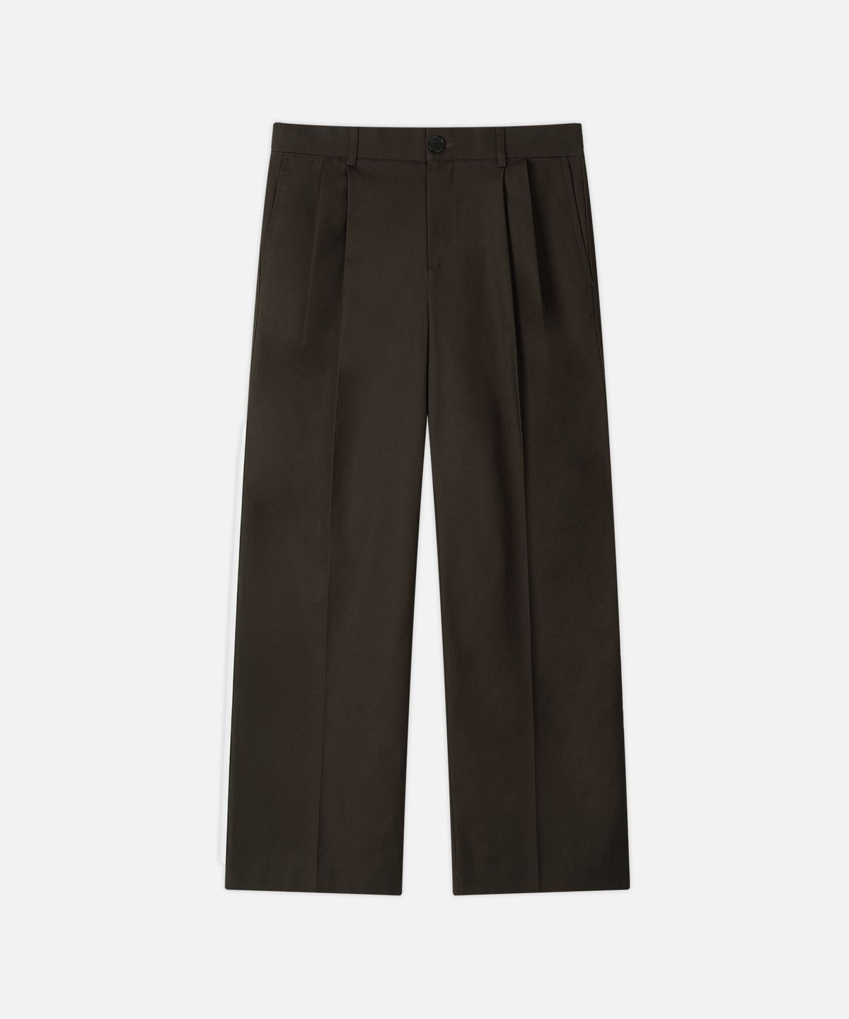 드로우핏(DRAW FIT) 와이드 밴딩 치노 팬츠 [BROWN]