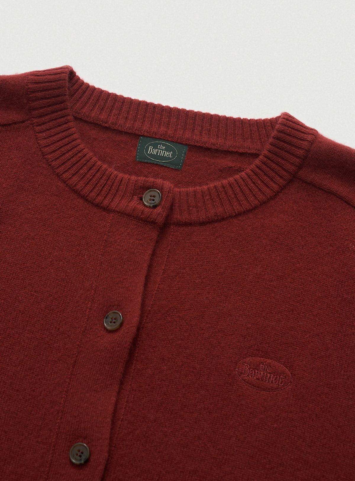 더바넷(THEBARNNET) Penny Cash Knit Cardigan_Brick