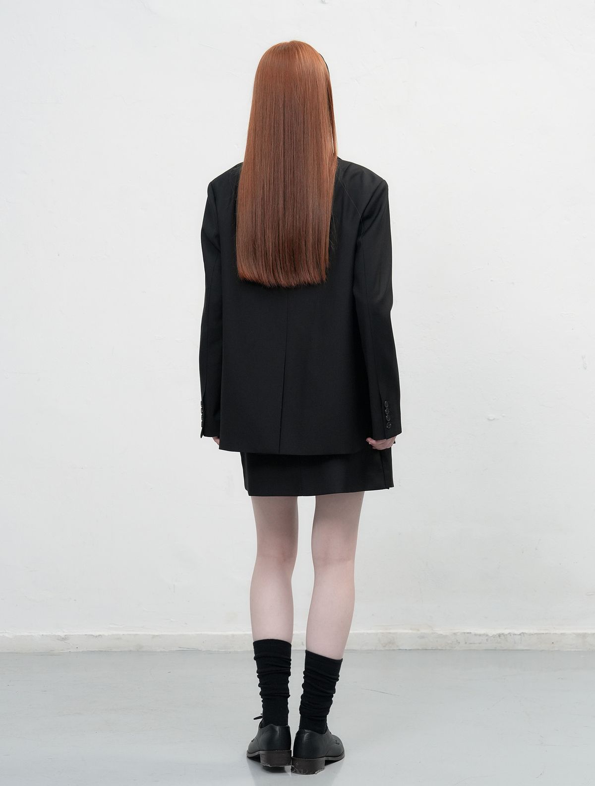 제너럴아이디어(GENERALIDEA) 오버핏 테일러드 자켓 세트 [BLACK] / WBE3L55505SET