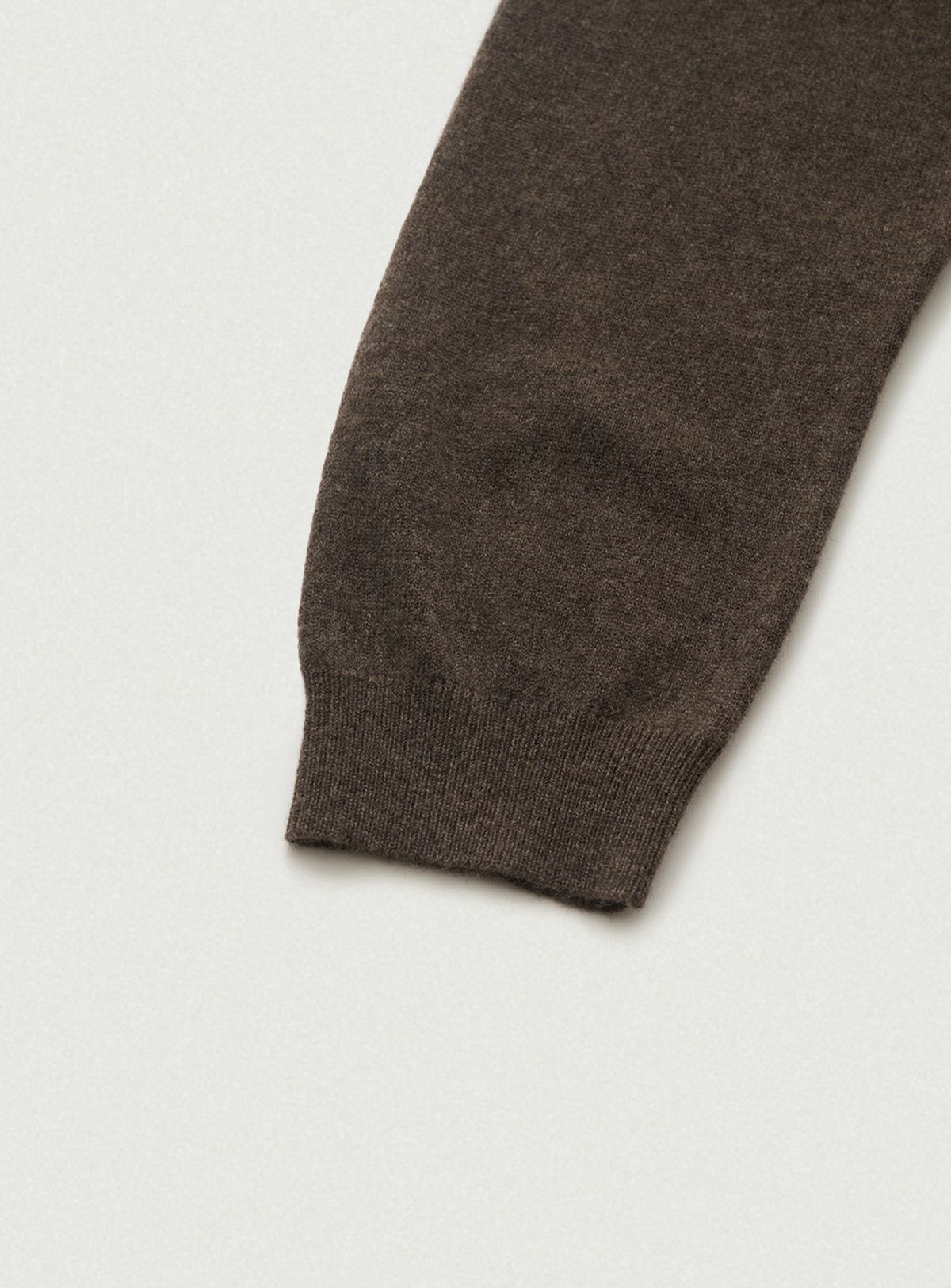 더바넷(THEBARNNET) Oversized Cashmere Wimblyn Knit Polo Shirt_Dark Brown