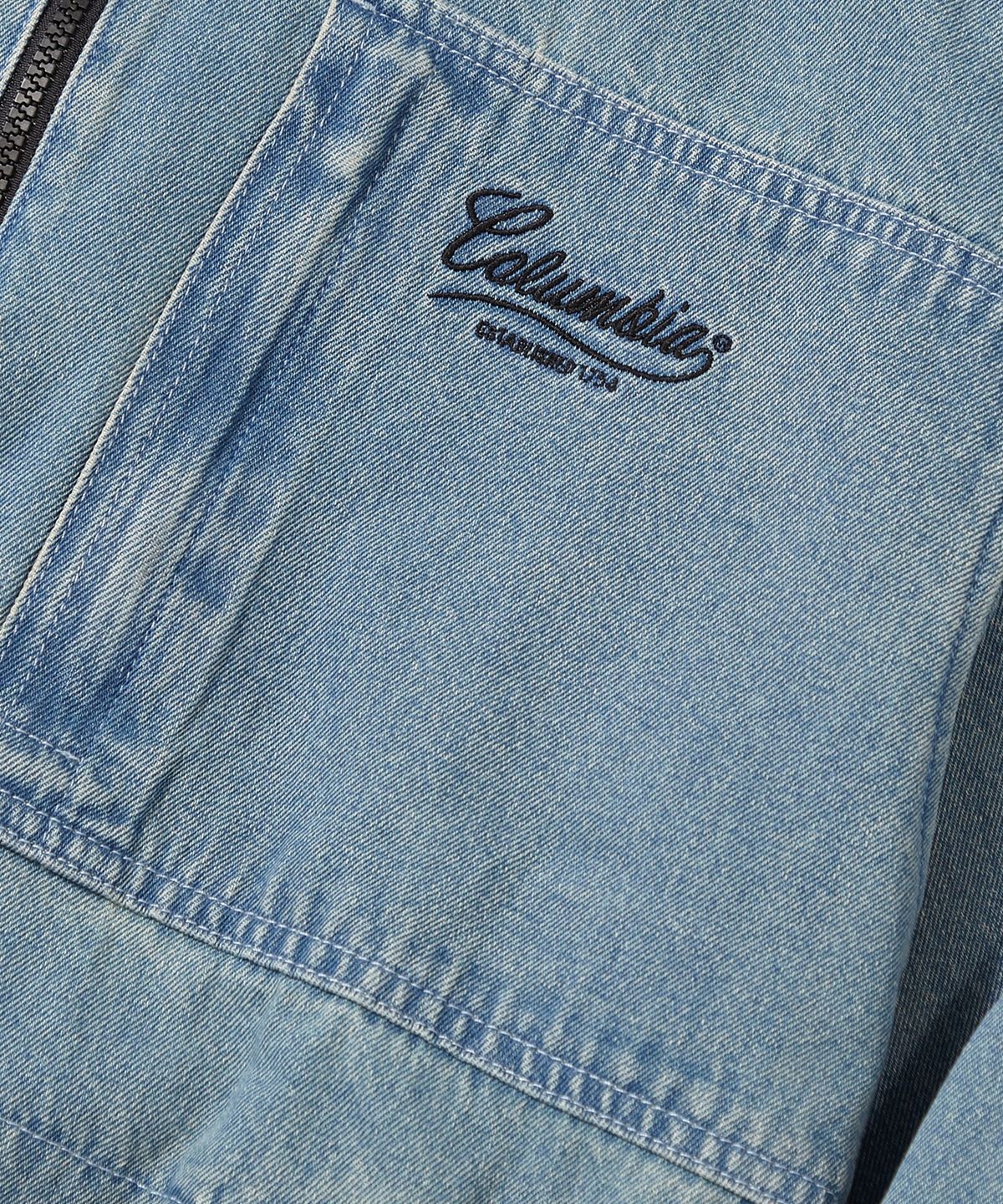 컬럼비아 유니버시티(COLUMBIA UNIVERSITY) NY STREET TAIL DENIM ANORAK JACKET_LIGHT JEAN