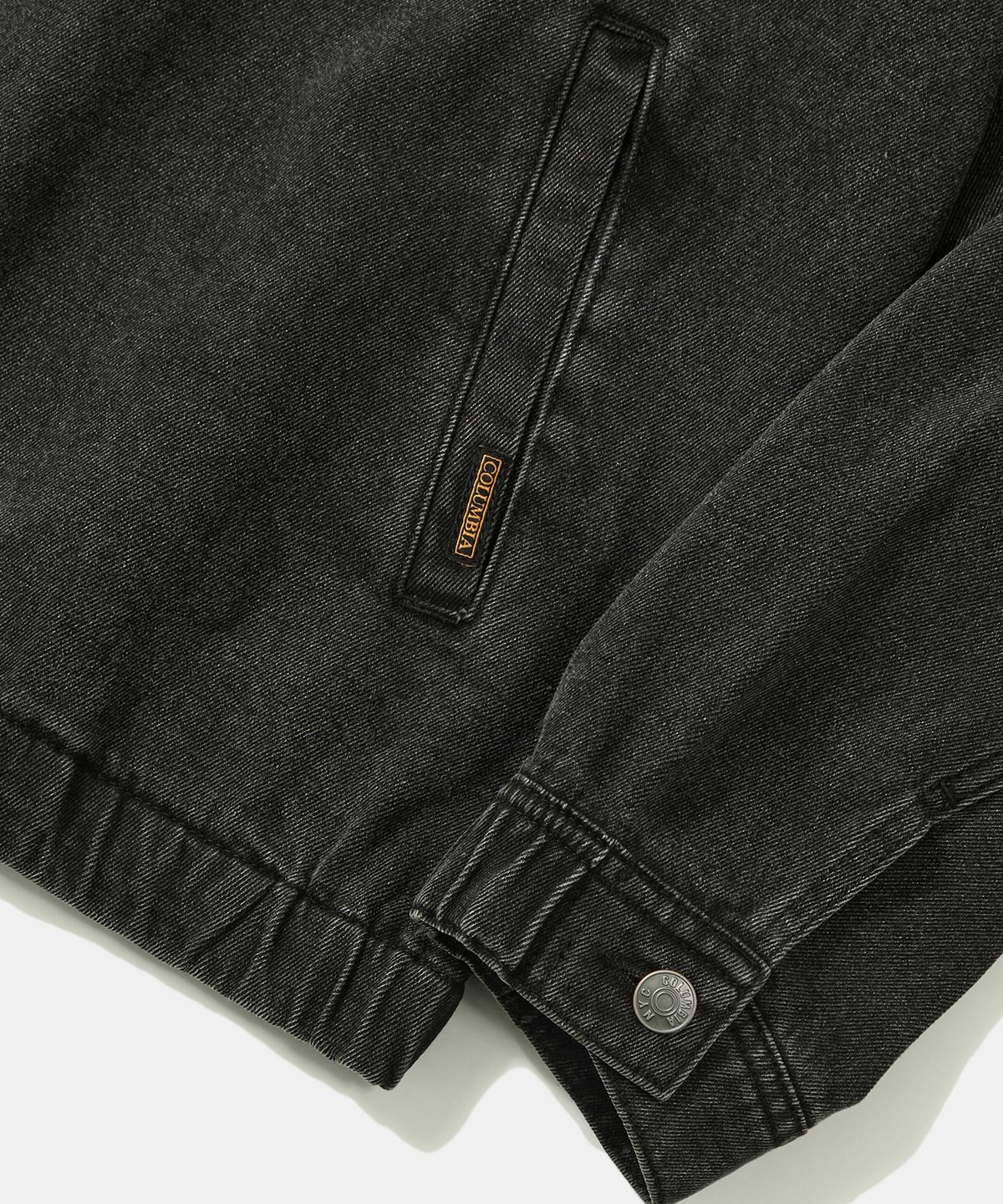 컬럼비아 유니버시티(COLUMBIA UNIVERSITY) TRAJAN LABEL DENIM BLOUSON JACKET_GRAY JEAN
