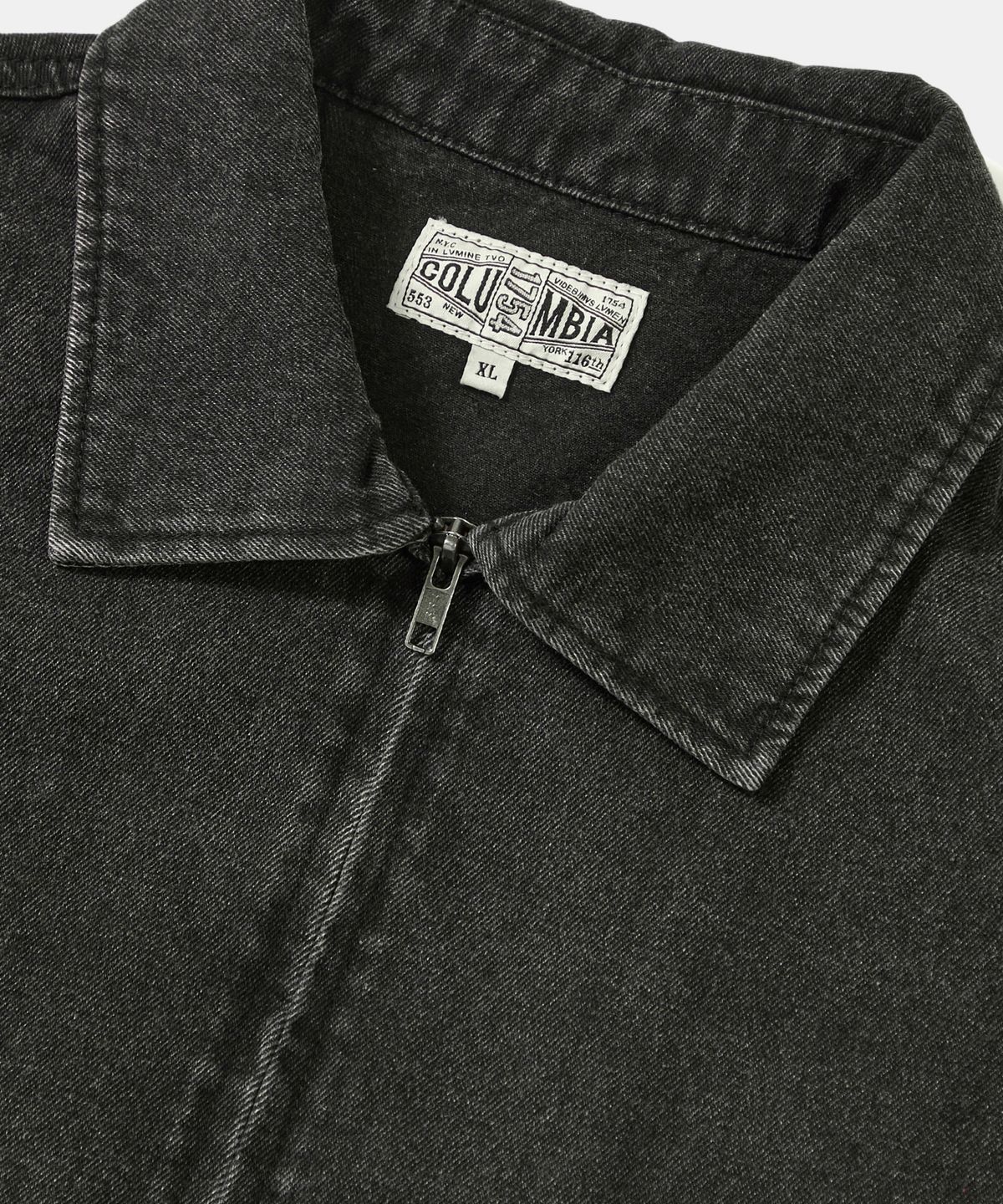 컬럼비아 유니버시티(COLUMBIA UNIVERSITY) TRAJAN LABEL DENIM BLOUSON JACKET_GRAY JEAN