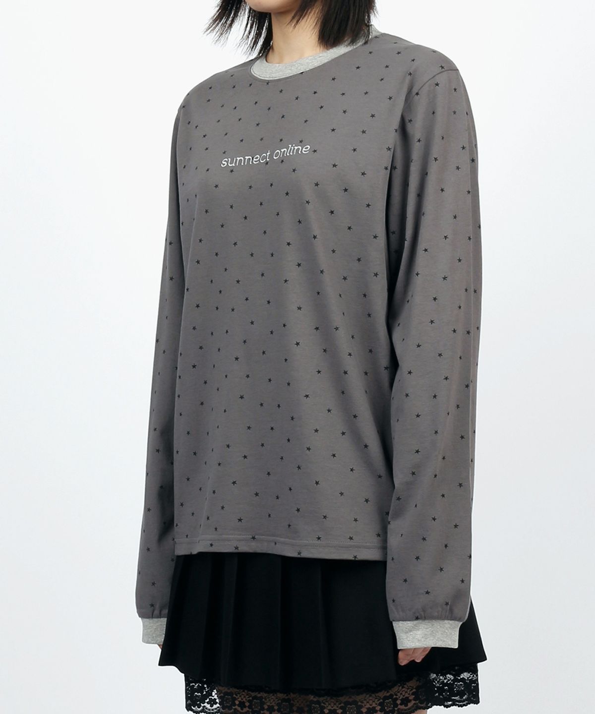 써넥트(SUNNECT) Galaxy LS Tee - Charcoal