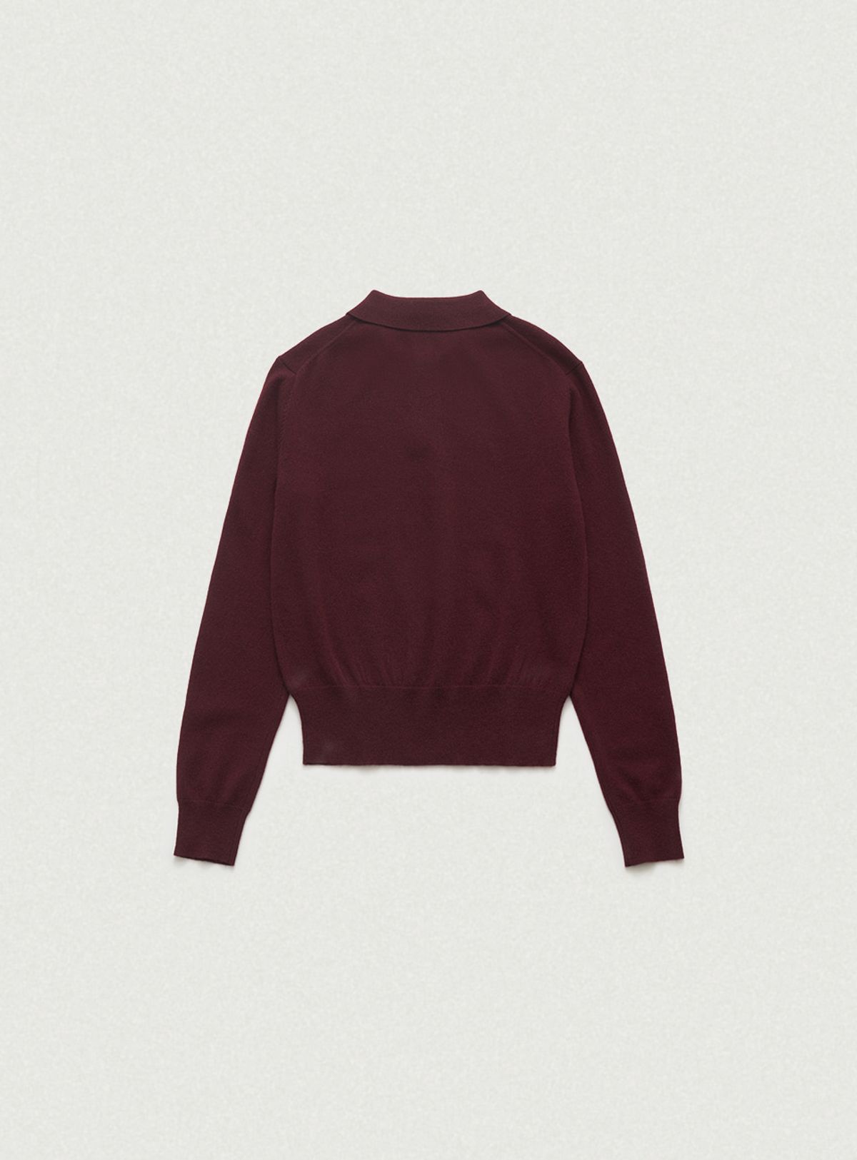 더바넷(THEBARNNET) Cashmere Wimblyn Knit Polo Shirt_Burgundy