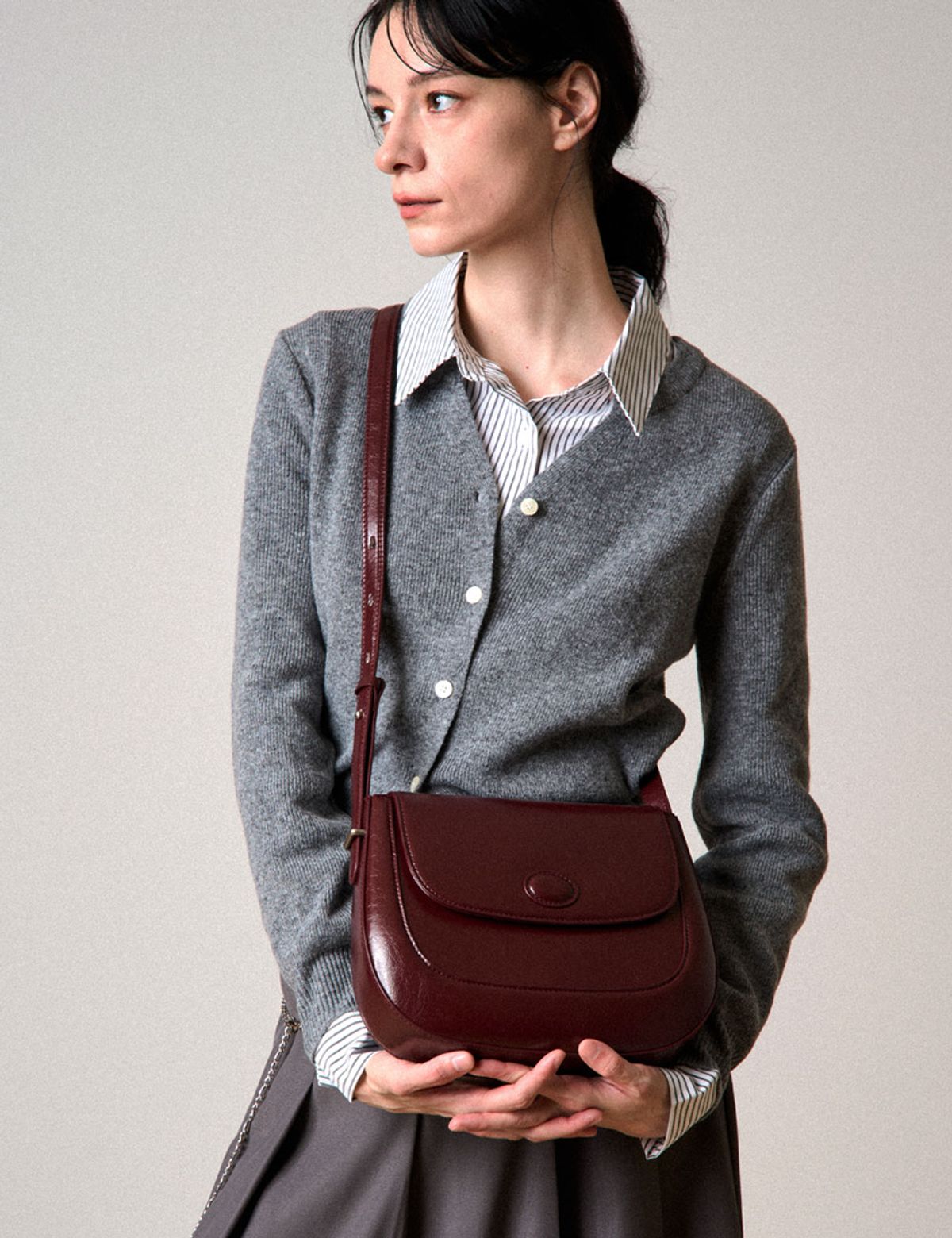 메종드유(MAISONDEU) Monet Shoulder bag 모네 숄더백 (Burgundy)