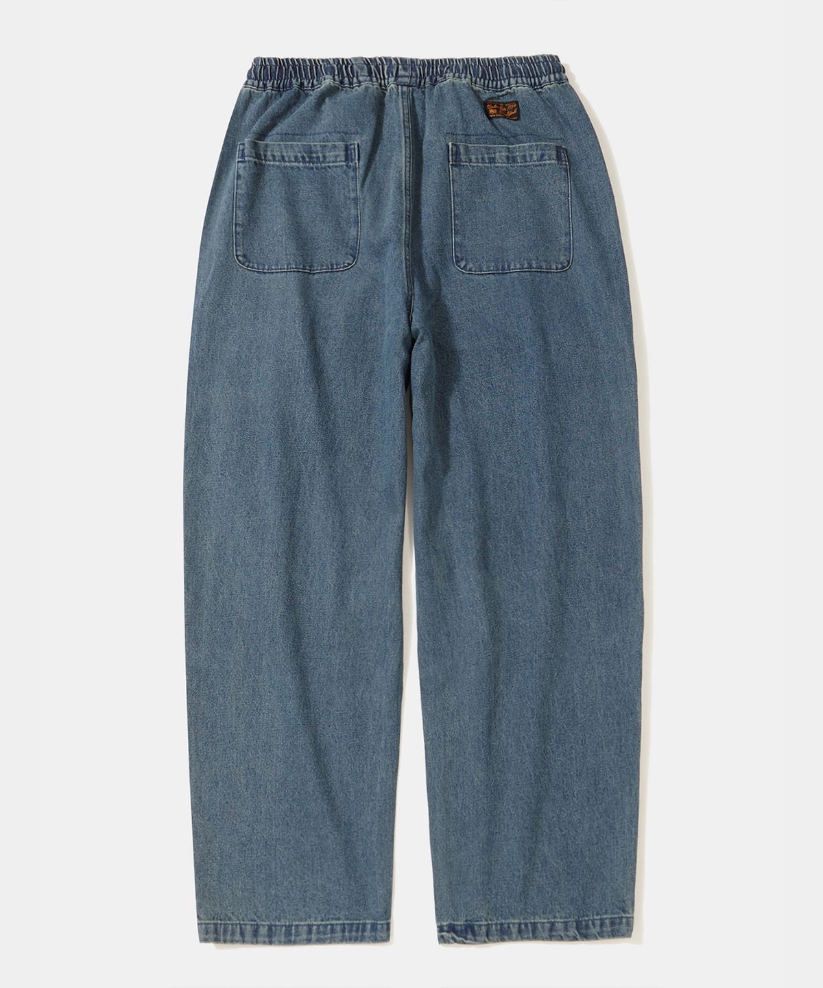 컬럼비아 유니버시티(COLUMBIA UNIVERSITY) M-LABEL LOOSE-FIT PINTUCK DENIM PANTS_MIDNIGHT JEAN