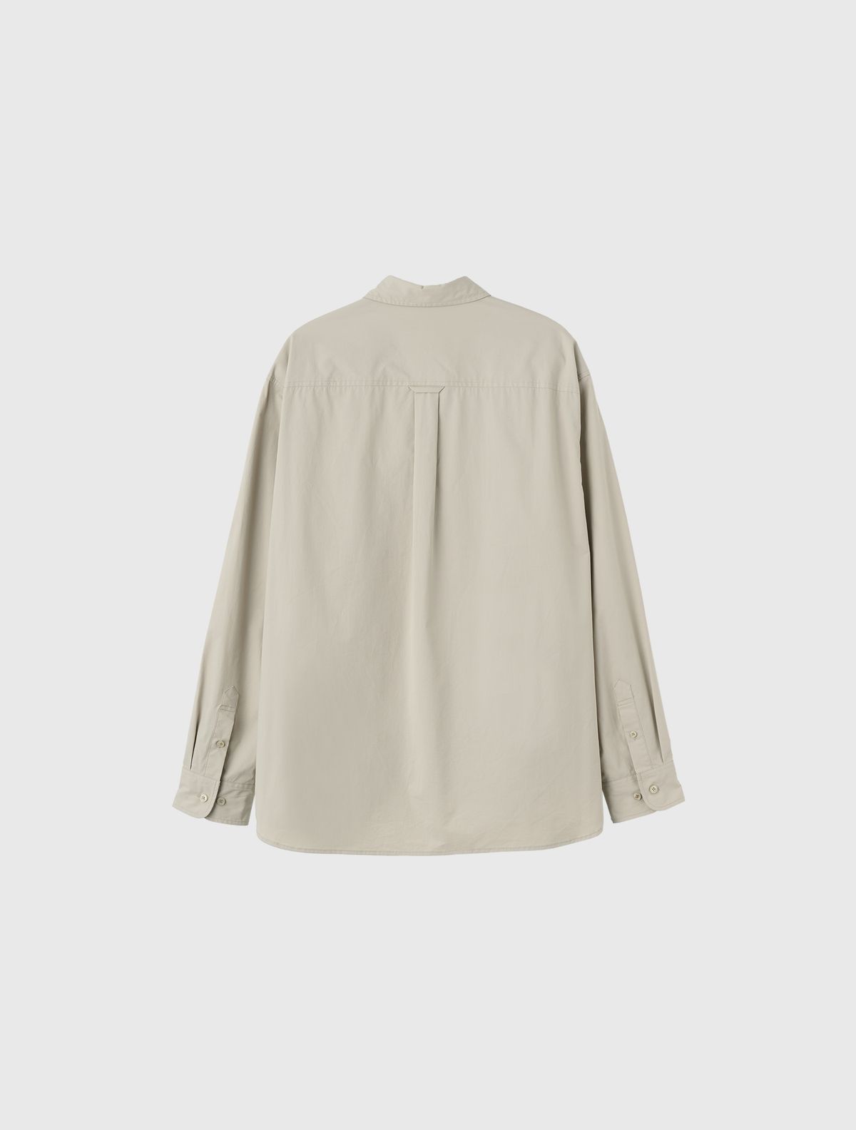 제너럴아이디어(GENERALIDEA) UNISEX 레귤러핏 코튼 셔츠 [GREY] / SBE3U03004