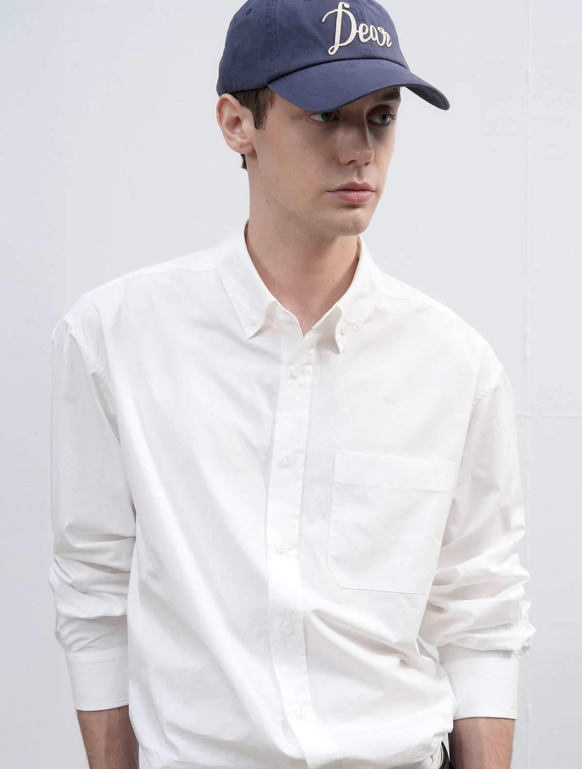 제너럴아이디어(GENERALIDEA) UNISEX 레귤러핏 코튼 셔츠 [IVORY] / SBE3U03004