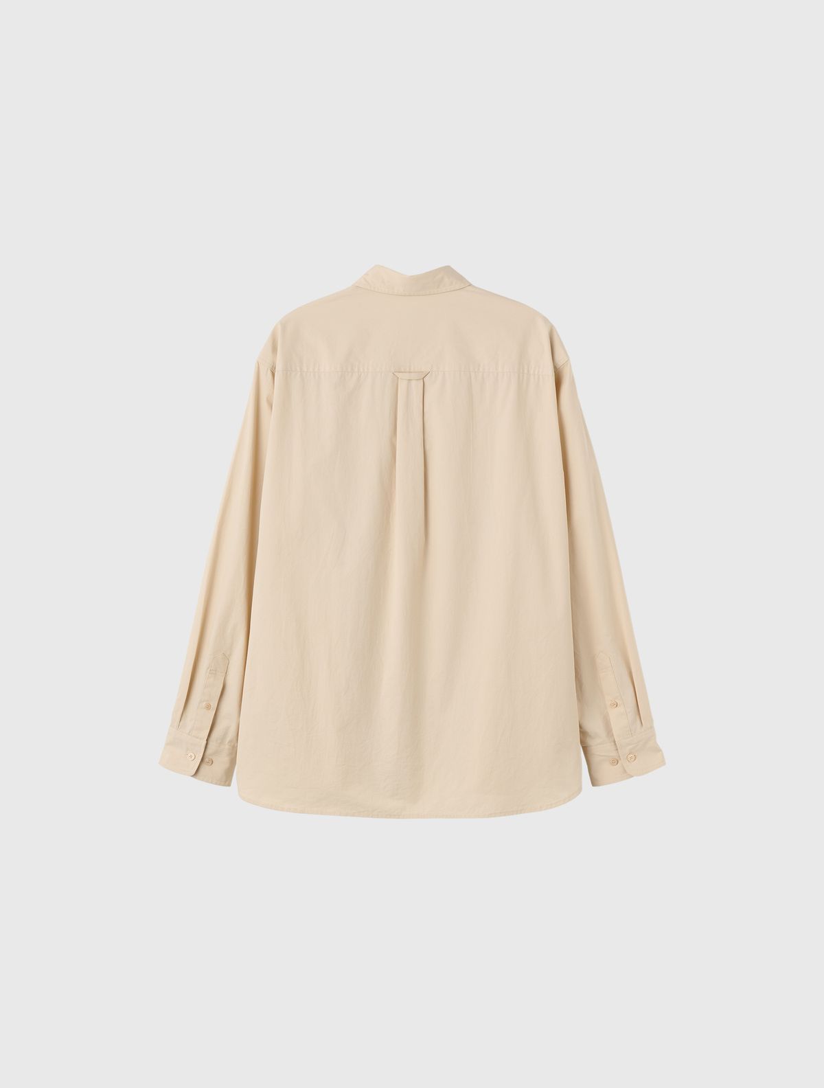 제너럴아이디어(GENERALIDEA) UNISEX 레귤러핏 코튼 셔츠 [BEIGE] / SBE3U03004