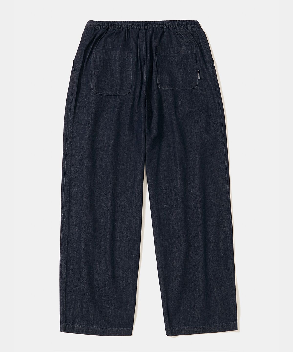 컬럼비아 유니버시티(COLUMBIA UNIVERSITY) TRAJAN LABEL PINTUCK WIDE-FIT DENIM PANTS_INDIGO JEAN