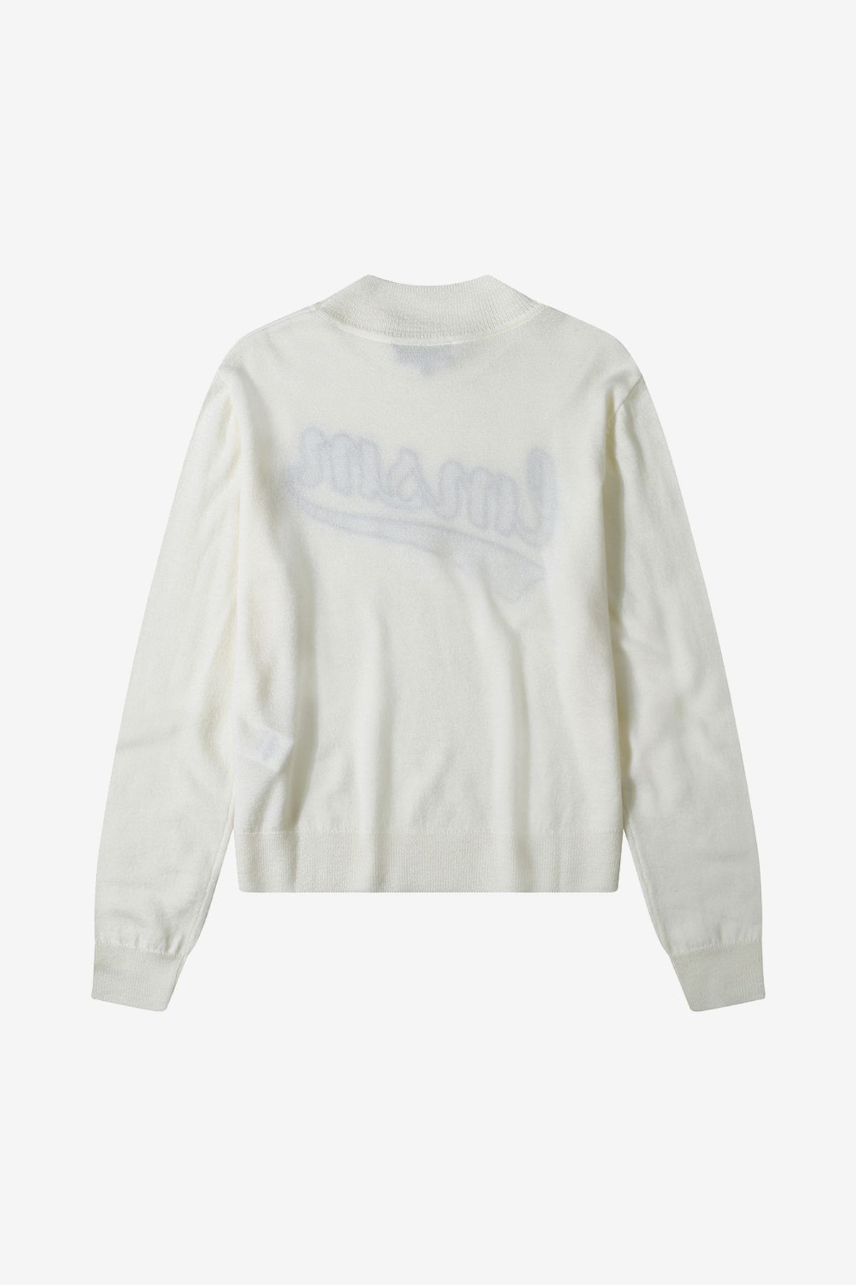 르몽생미셸(LE MONT ST MICHEL) SABY - LETTERING SWEATER_Ivory