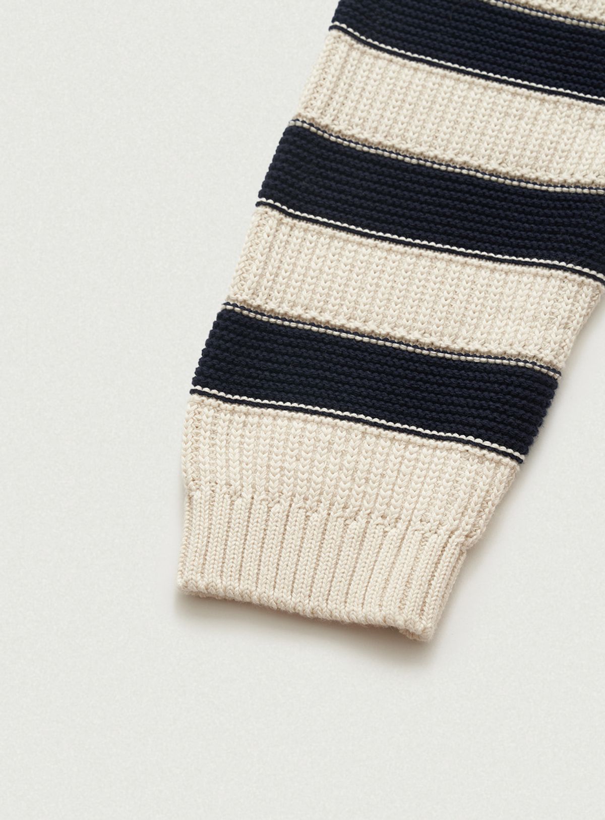 더바넷(THEBARNNET) Oversized Colette Stripe Knit_Navy