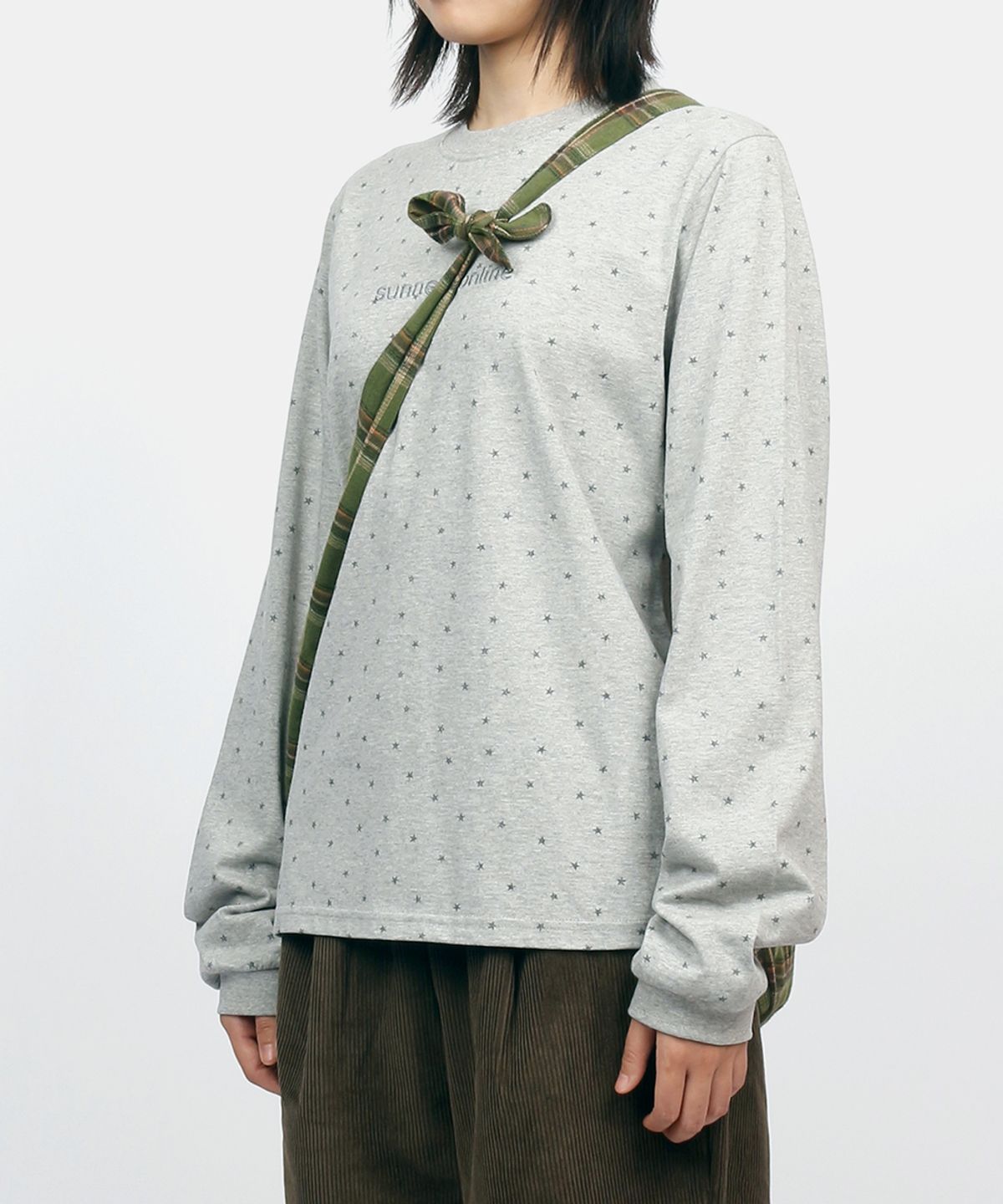 써넥트(SUNNECT) Plaid Crossbody - Green