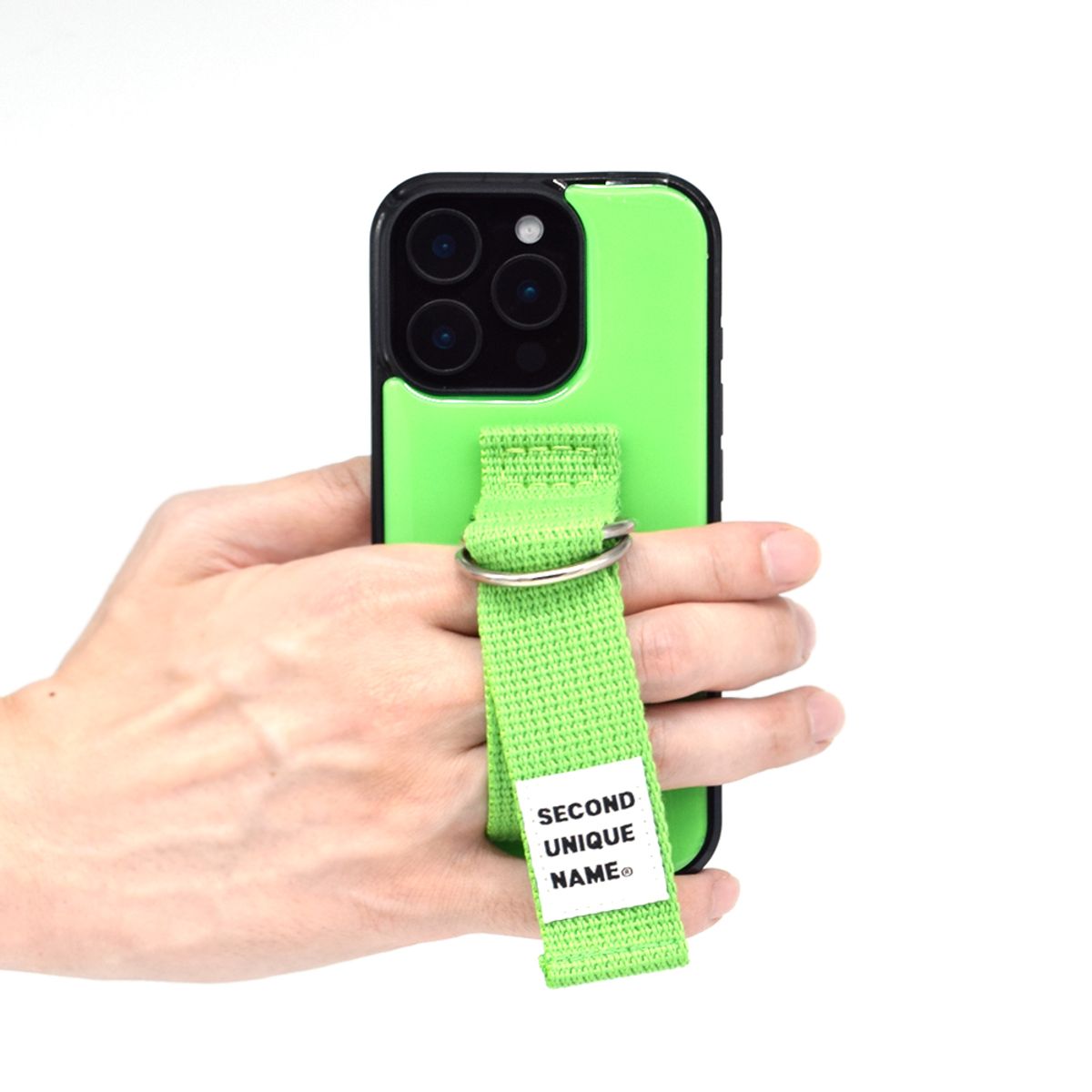 세컨드유니크네임(SECOND UNIQUE NAME) SUN CASE YELLOW GREEN (EPOXY BLACK)