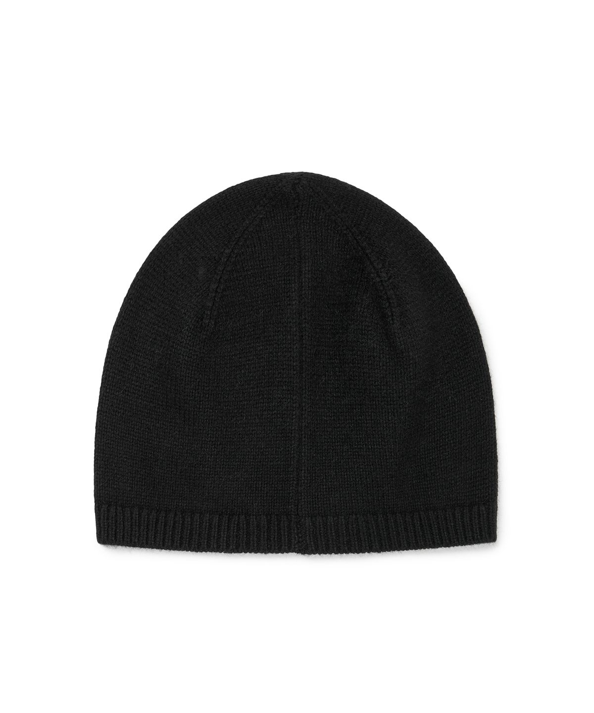 이티씨이(ETCE) LEATHER LABEL BEANIE (BLACK)