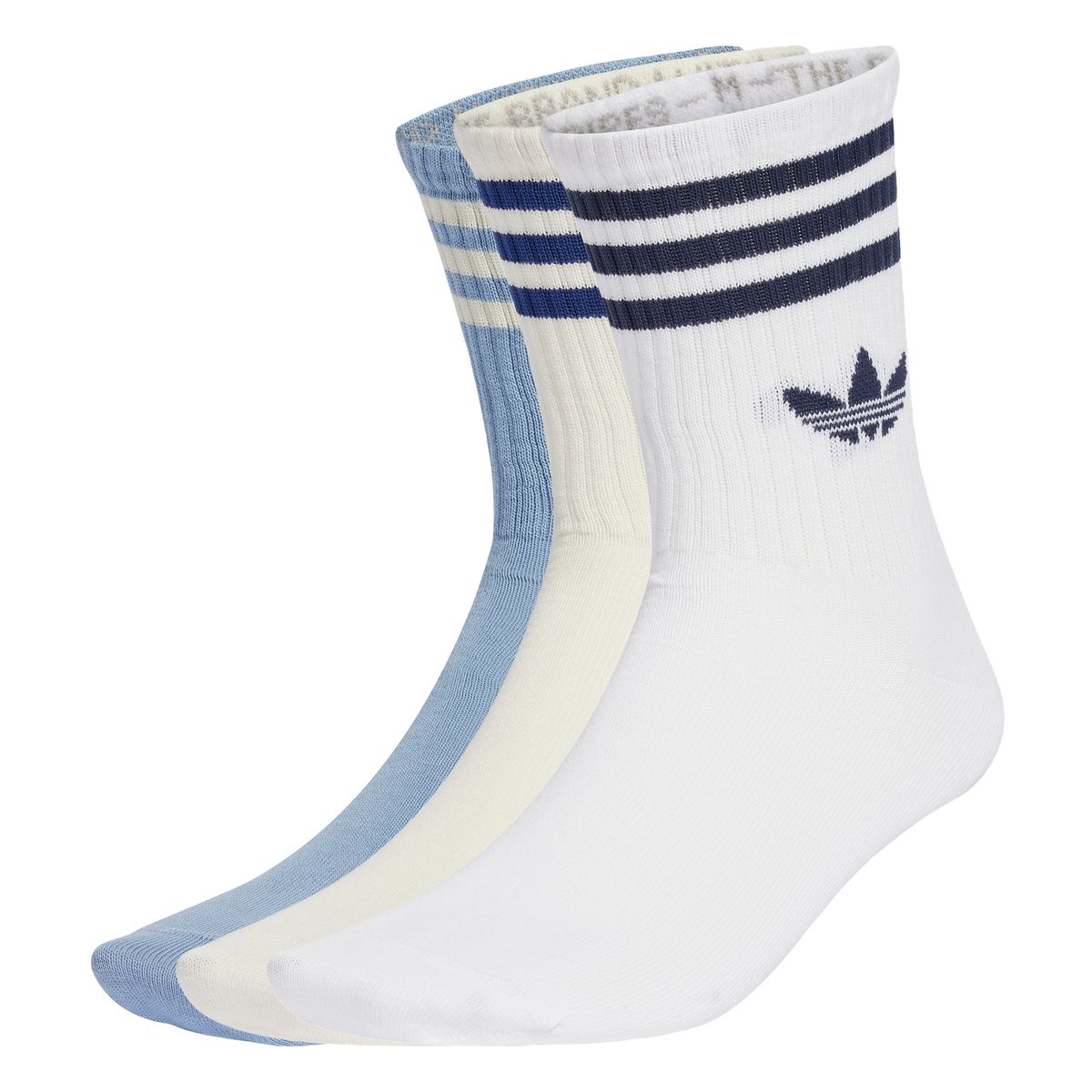 아디다스(ADIDAS) 3-스트라이프 크루 삭스 3켤레 JV7406