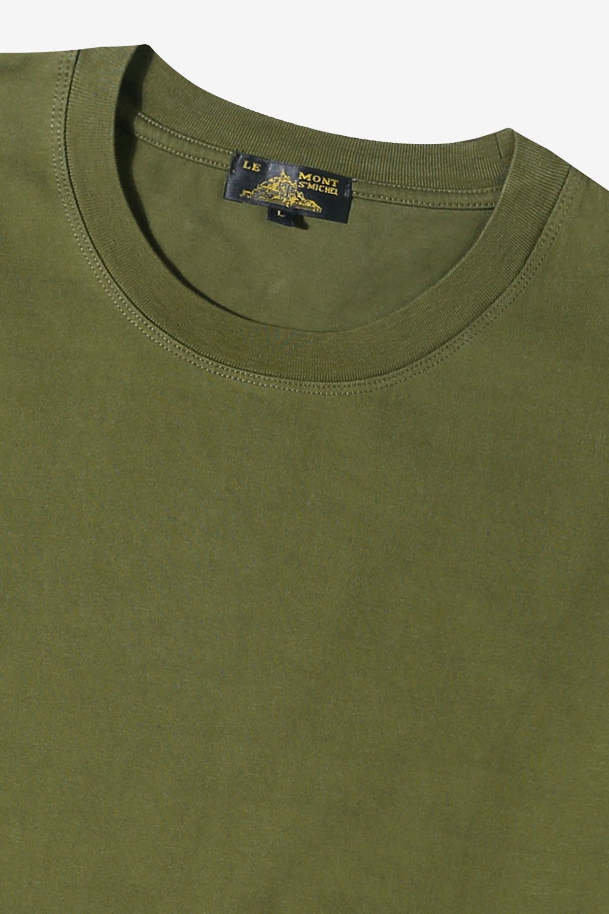 르몽생미셸(LE MONT ST MICHEL) TOBIN - INTERLOCK TEE SHIRT_Khaki