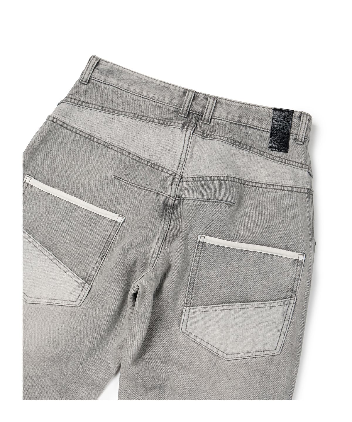이티씨이(ETCE) KENDRICK SEMI FLARE DENIM PANTS (GRAY)