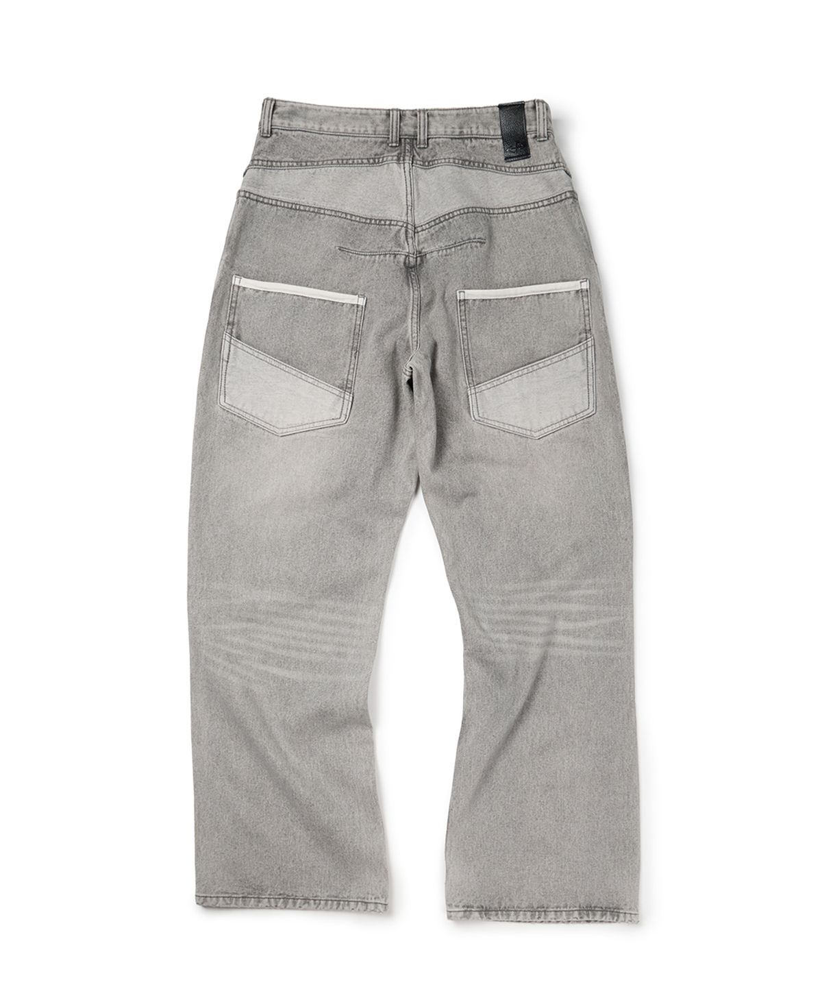 이티씨이(ETCE) KENDRICK SEMI FLARE DENIM PANTS (GRAY)