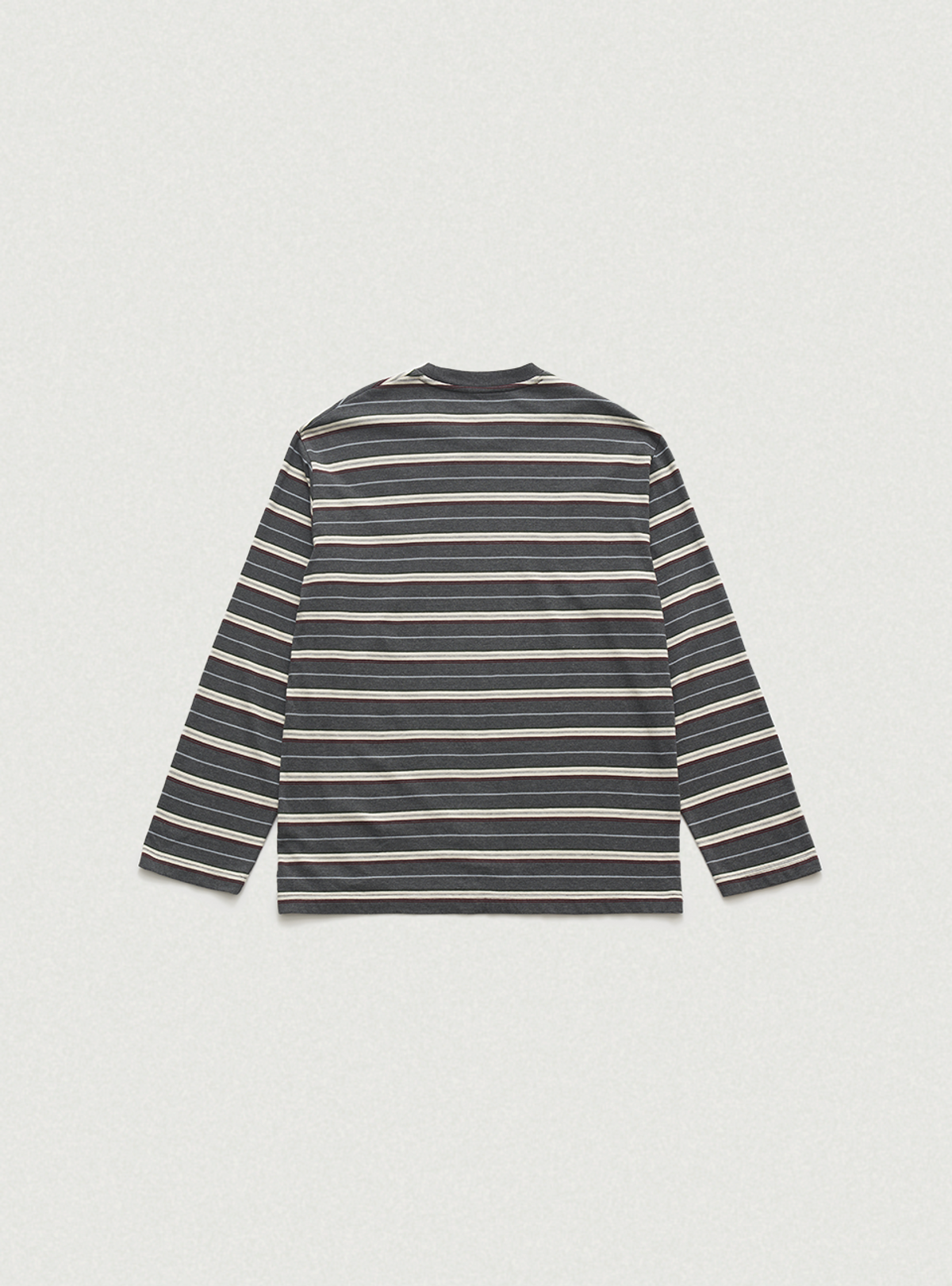 더바넷(THEBARNNET) Lang Stripe Overfit T-shirt_Grey