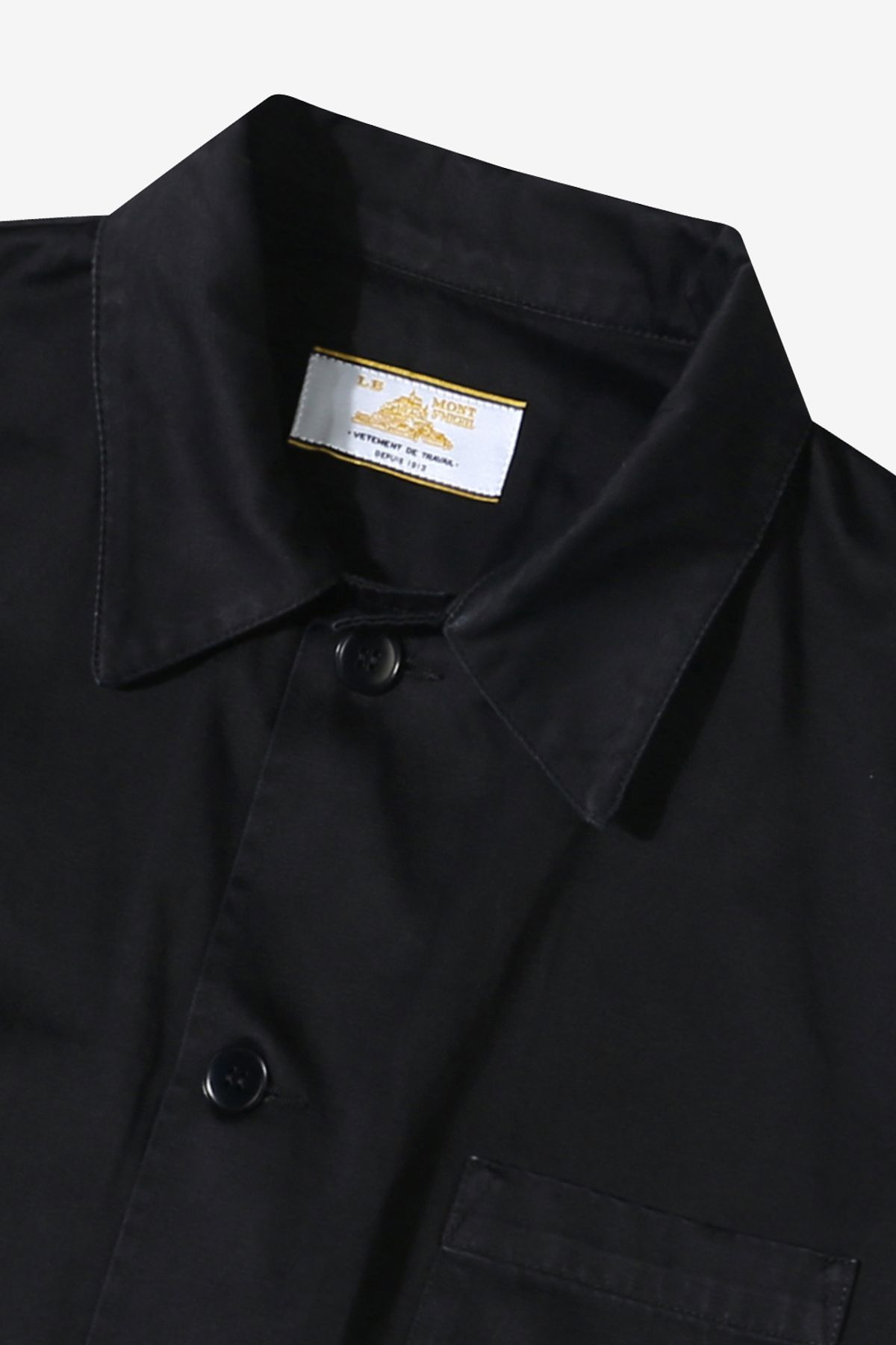 르몽생미셸(LE MONT ST MICHEL) (M)Gabardine Work Jacket_Black