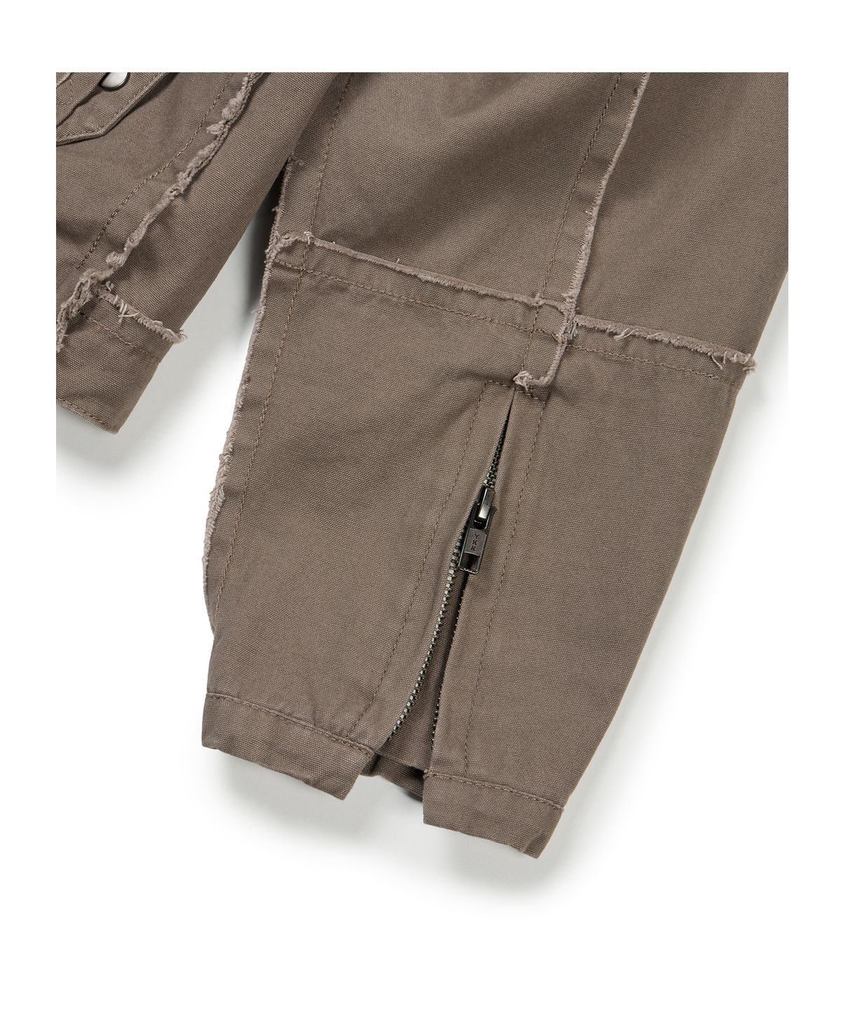 이티씨이(ETCE) DOUBLE ZIP MOTO JACKET (BROWN)