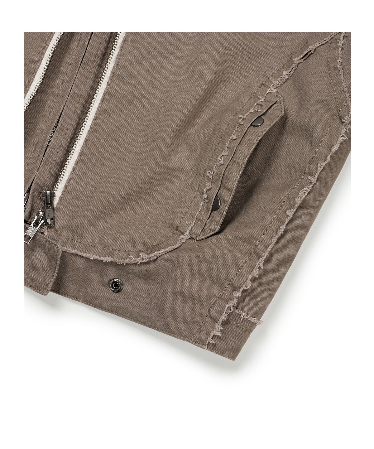 이티씨이(ETCE) DOUBLE ZIP MOTO JACKET (BROWN)