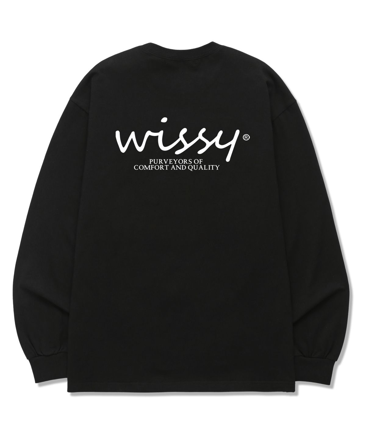 위씨(WISSY) BASIC LOGO 긴팔 티셔츠 (WLS026) 블랙