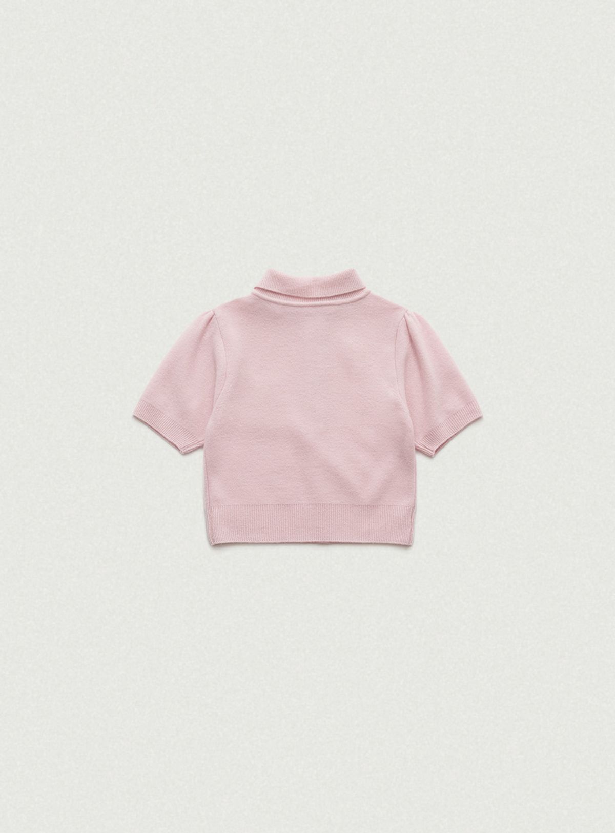 더바넷(THEBARNNET) Fluffy Half Collar Knit_Pink