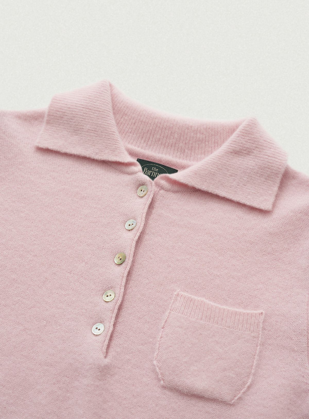 더바넷(THEBARNNET) Fluffy Half Collar Knit_Pink
