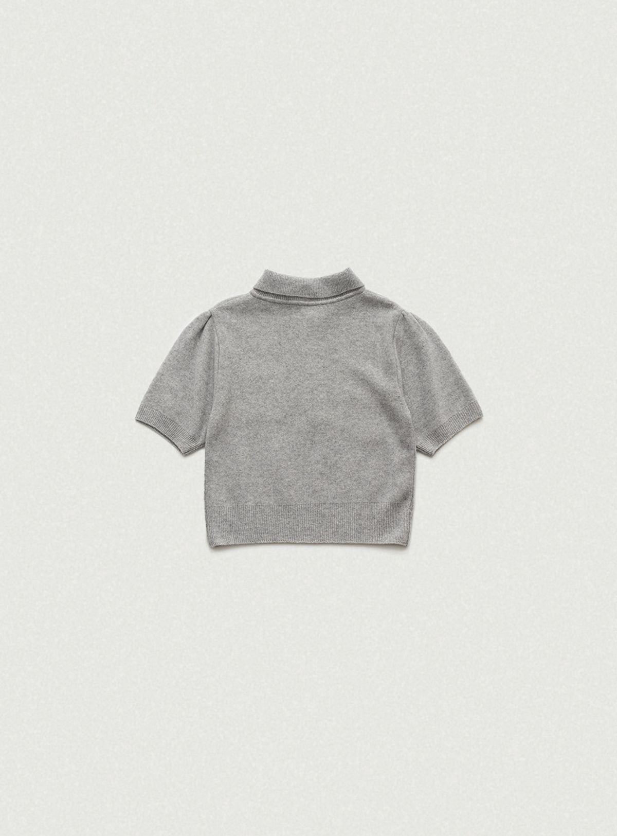 더바넷(THEBARNNET) Fluffy Half Collar Knit_Grey