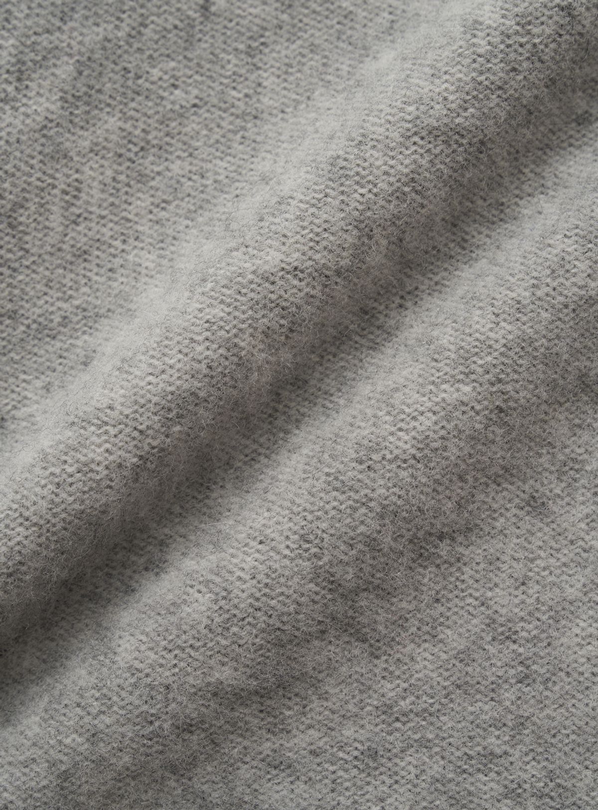 더바넷(THEBARNNET) Fluffy Half Collar Knit_Grey