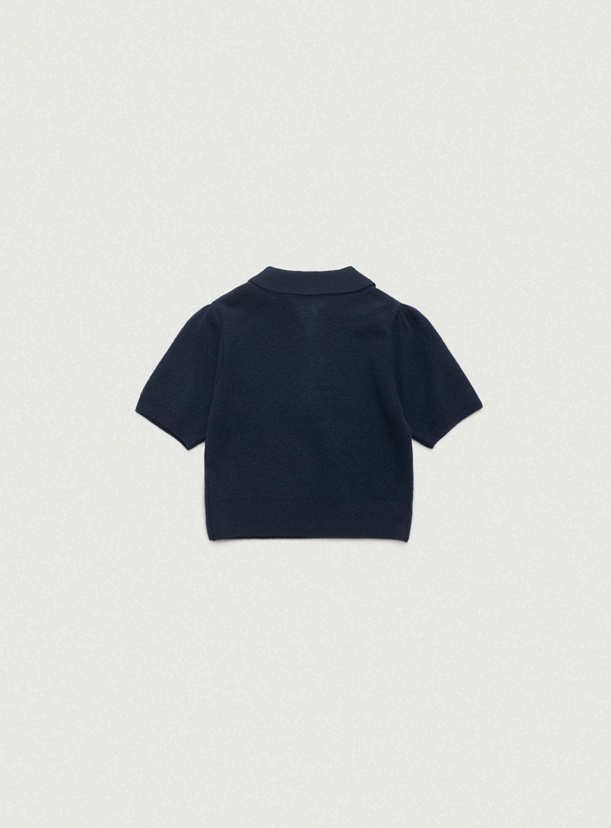 더바넷(THEBARNNET) Fluffy Half Collar Knit_Navy