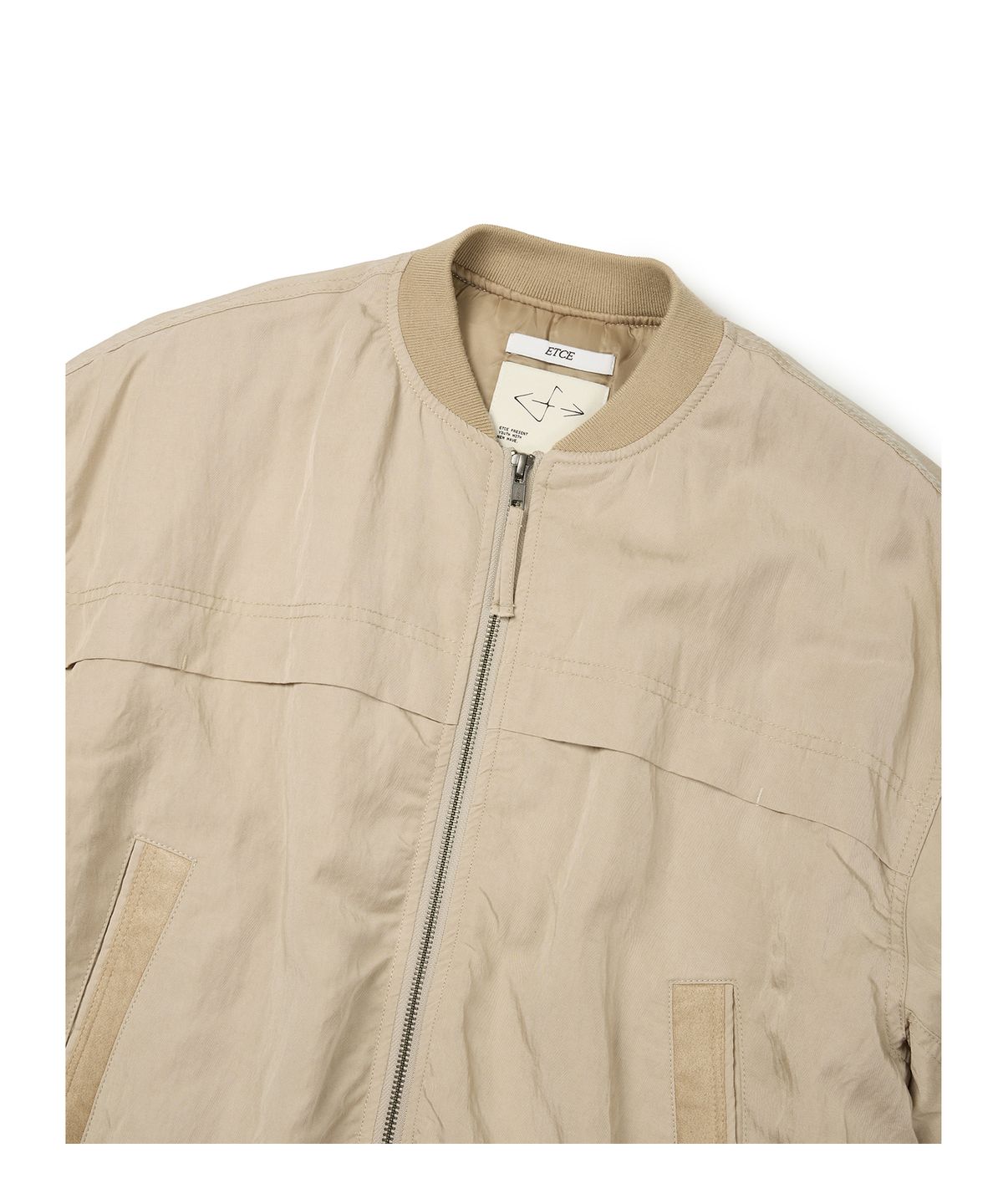 이티씨이(ETCE) WASHED BOMBER JACKET (BEIGE)