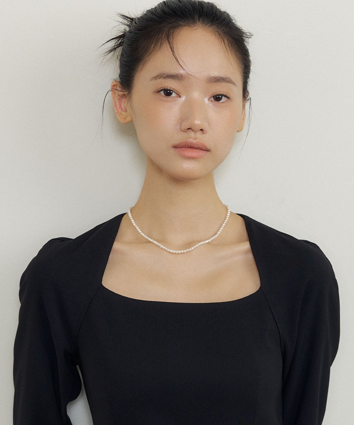 루시르주(LUCIR ZU) 4mm Classic Freshwater Pearl Necklace