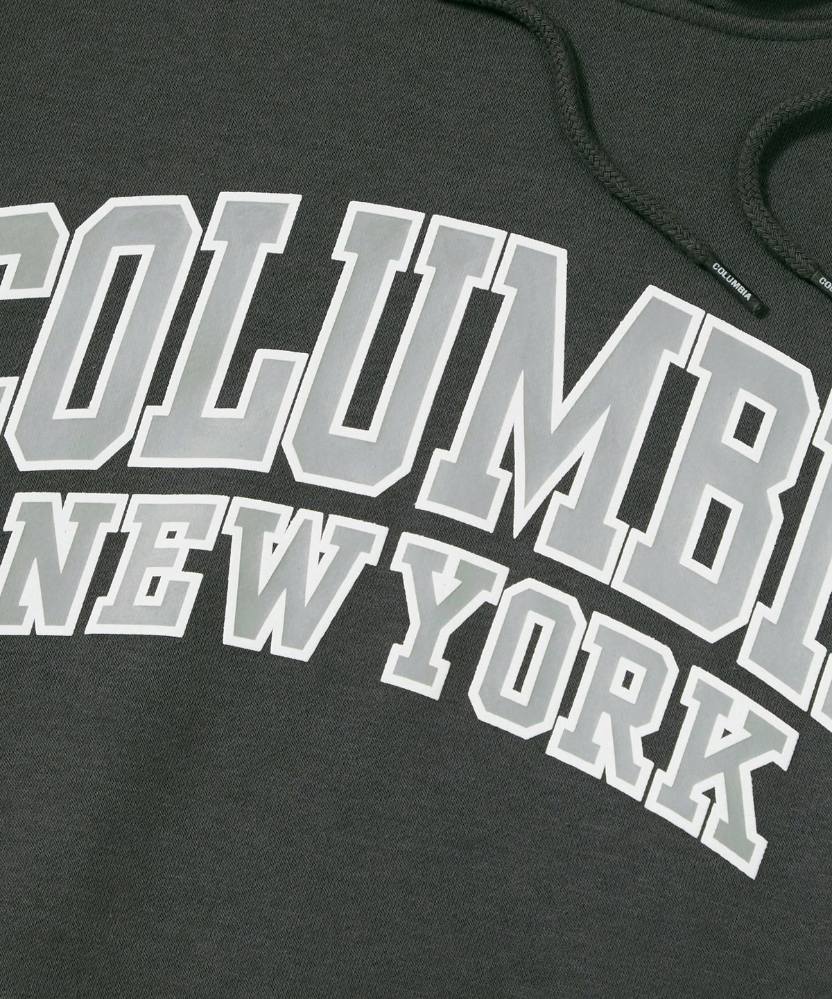 컬럼비아 유니버시티(COLUMBIA UNIVERSITY) 90 S ARCH FLEECE HOODIE_CHARCOAL