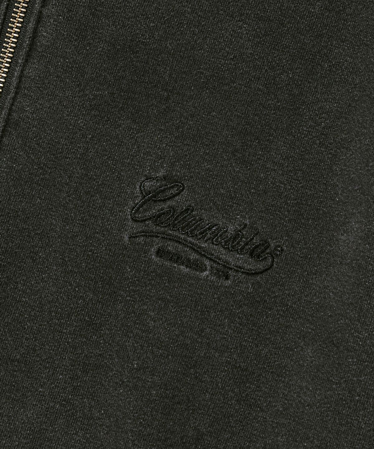 컬럼비아 유니버시티(COLUMBIA UNIVERSITY) NY STREET TAIL DENIM TERRY H/ZIP HOODIE_BLACK JEAN