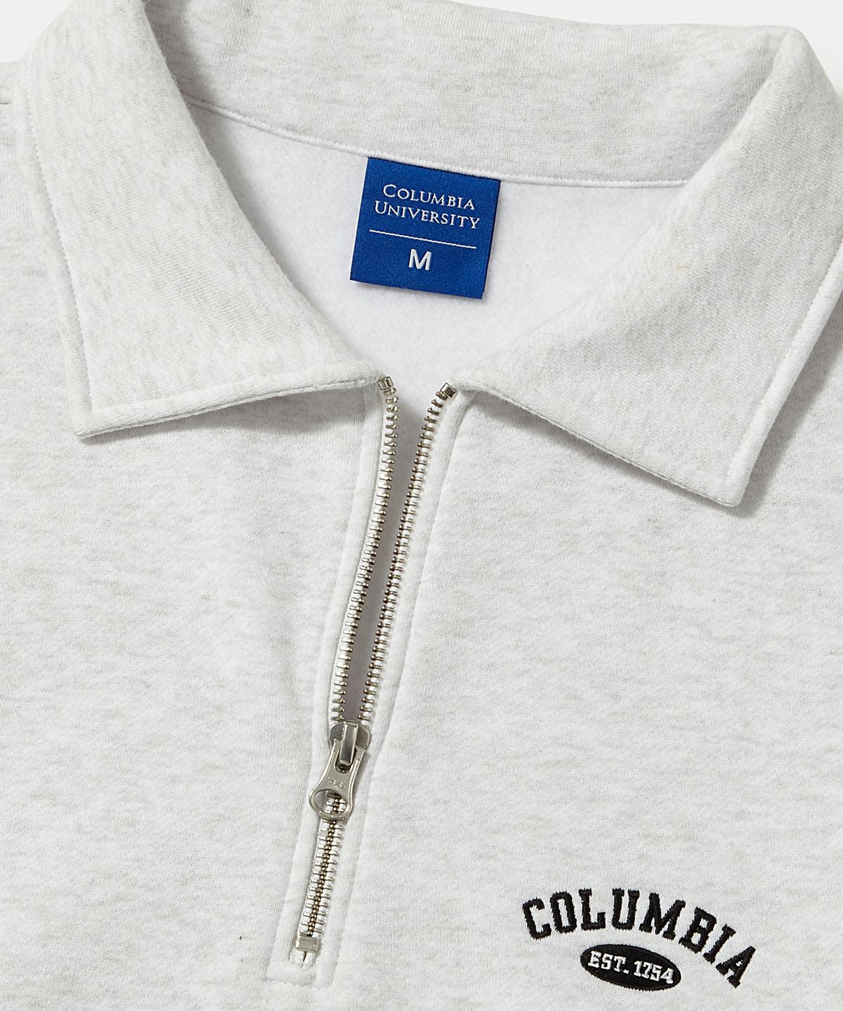 컬럼비아 유니버시티(COLUMBIA UNIVERSITY) CU ARCH FLEECE H/ZIP SWEATSHIRTS_LIGHT MELANGE
