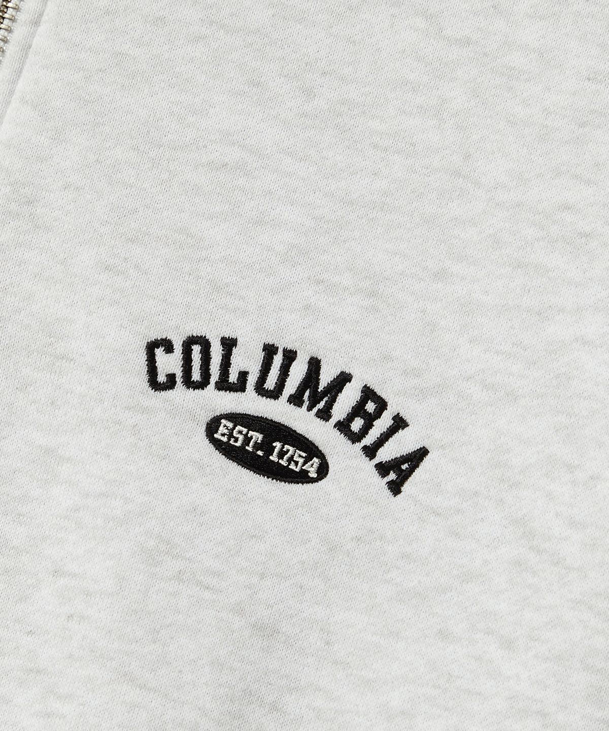 컬럼비아 유니버시티(COLUMBIA UNIVERSITY) CU ARCH FLEECE H/ZIP SWEATSHIRTS_LIGHT MELANGE