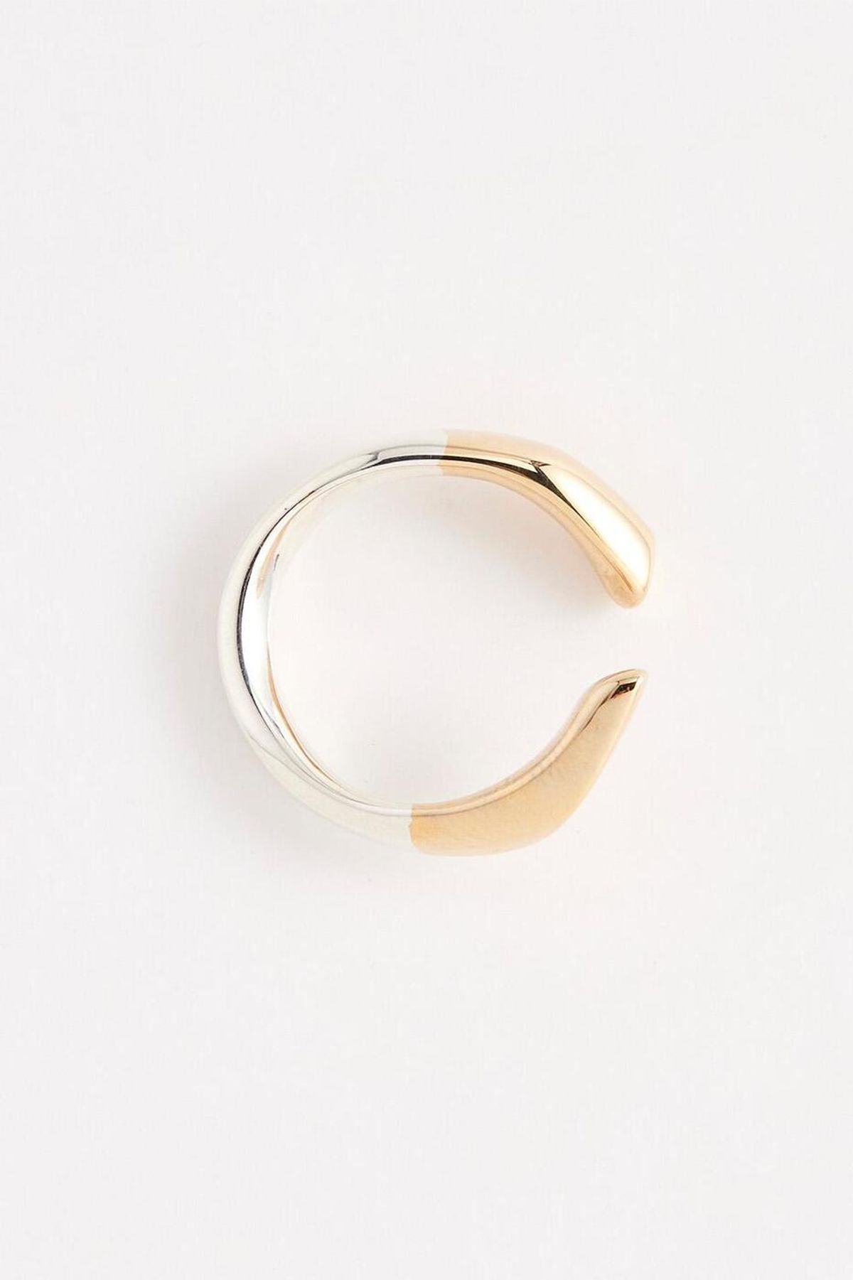 휴스타드(HUSTAD) 184 Combo twist Ring_14k 골드 콤보 트위스트 오픈 링