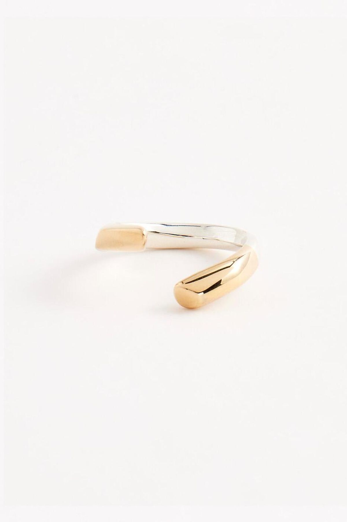 휴스타드(HUSTAD) 184 Combo twist Ring_14k 골드 콤보 트위스트 오픈 링