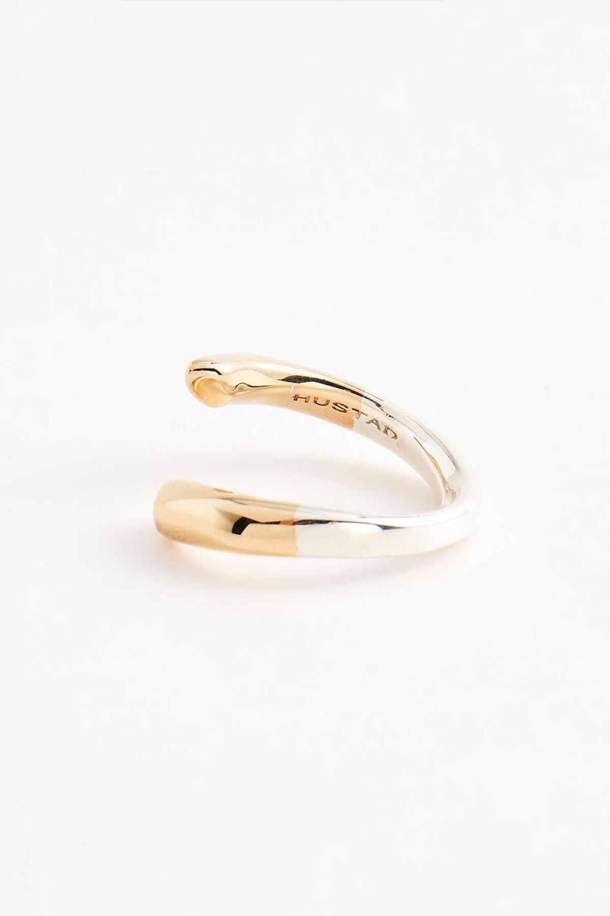 휴스타드(HUSTAD) 184 Combo twist Ring_14k 골드 콤보 트위스트 오픈 링