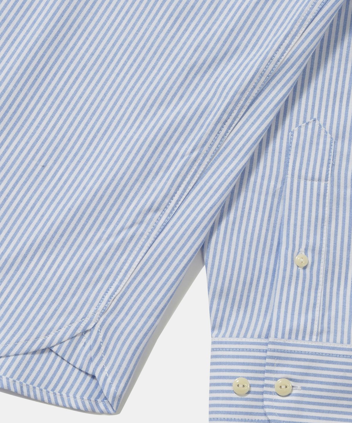 컬럼비아 유니버시티(COLUMBIA UNIVERSITY) SL-LABEL ONE POCKET OXFORD SHIRTS_BLUE STRIPE