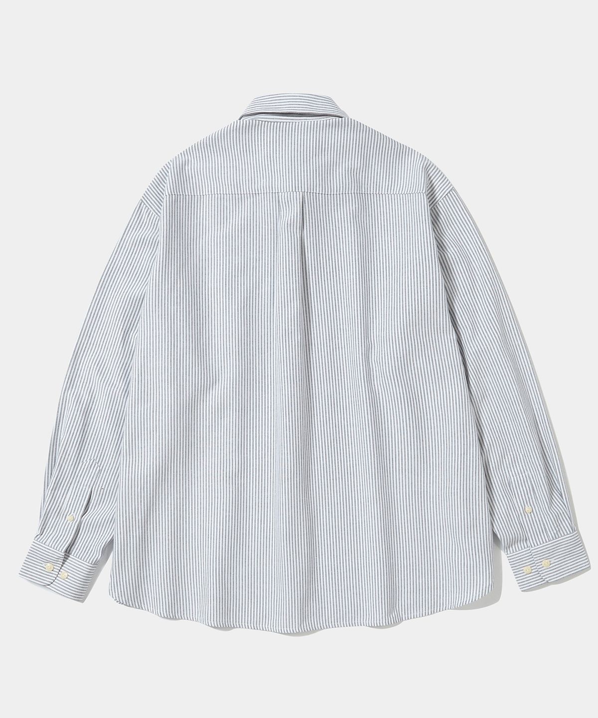 컬럼비아 유니버시티(COLUMBIA UNIVERSITY) SL-LABEL ONE POCKET OXFORD SHIRTS_GRAY STRIPE
