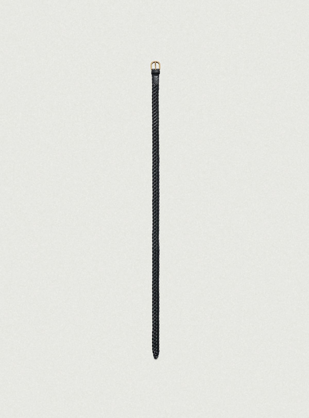 더바넷(THEBARNNET) Slim Leather Twist Belt_Black