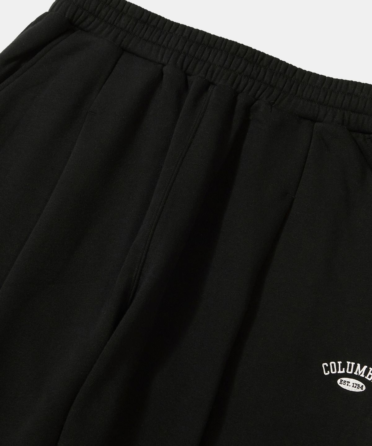 컬럼비아 유니버시티(COLUMBIA UNIVERSITY) CU ARCH PIN-TUCK FLEECE SWEATPANTS_BLACK