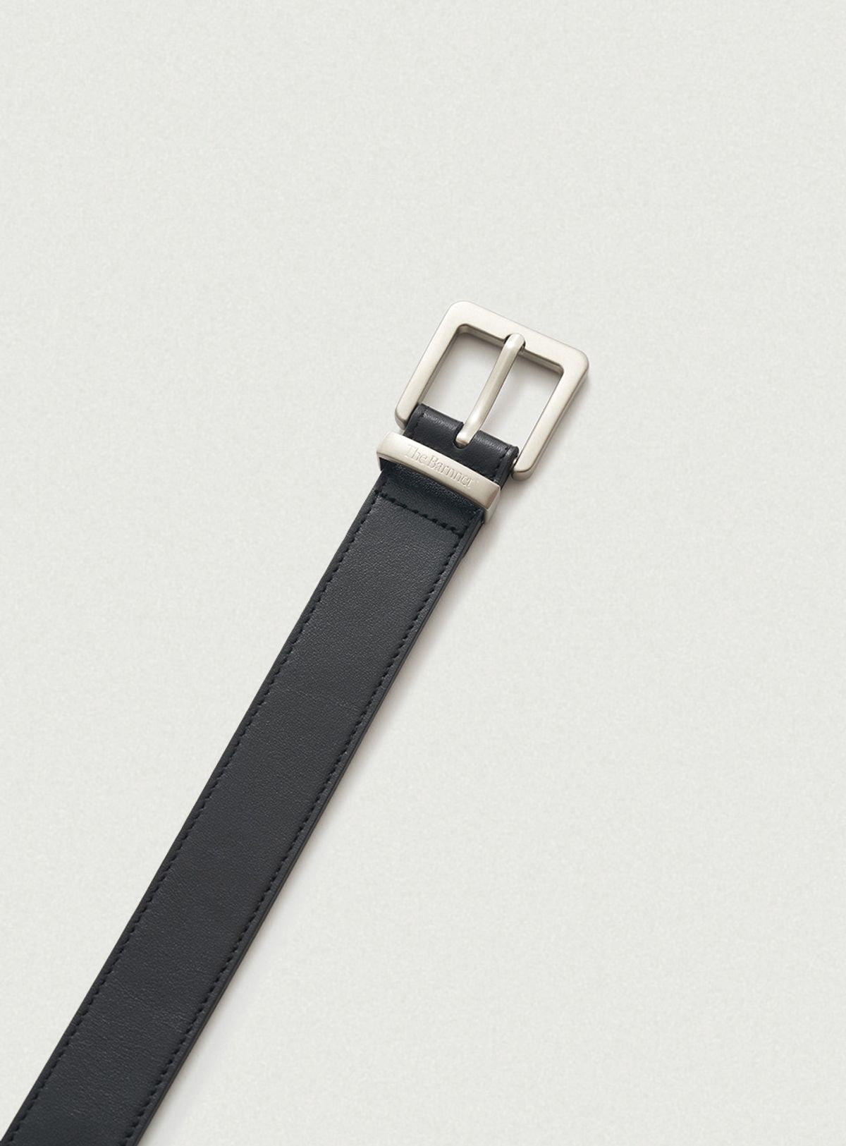 더바넷(THEBARNNET) Square Cowhide Leather Belt_Black